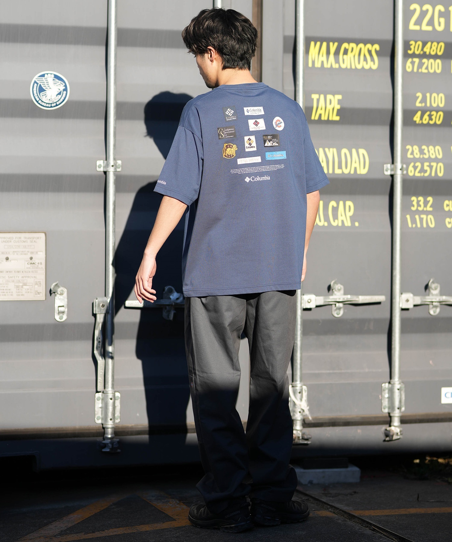 Columbia コロンビア 半袖 Tシャツ メンズ バックプリント 吸湿速乾