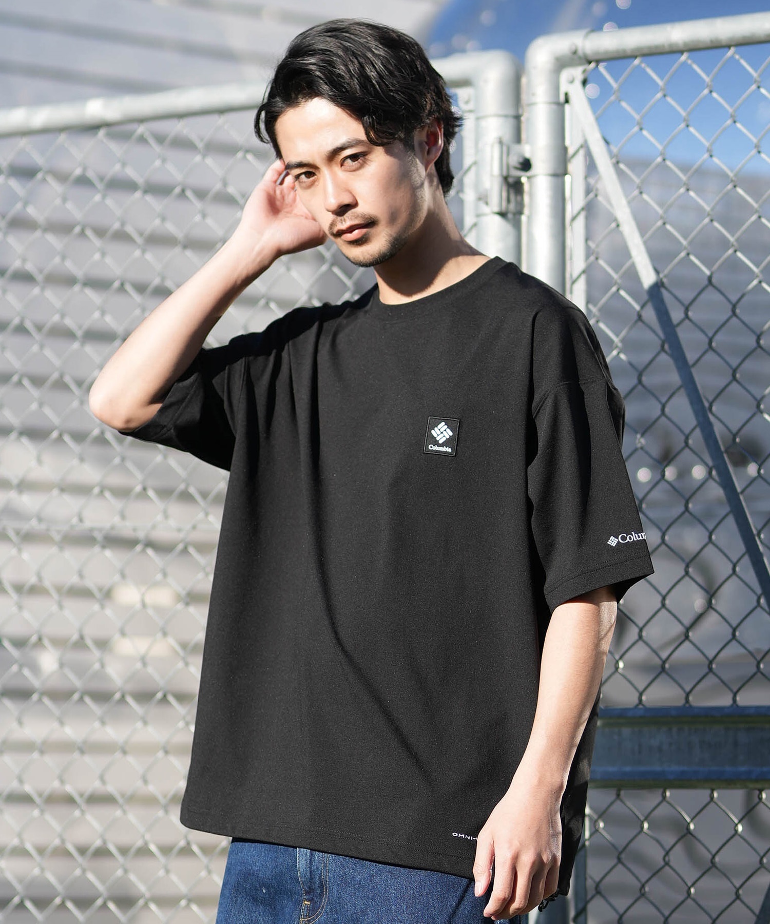 Columbia コロンビア 半袖 Tシャツ メンズ バックプリント 吸湿速乾 UV