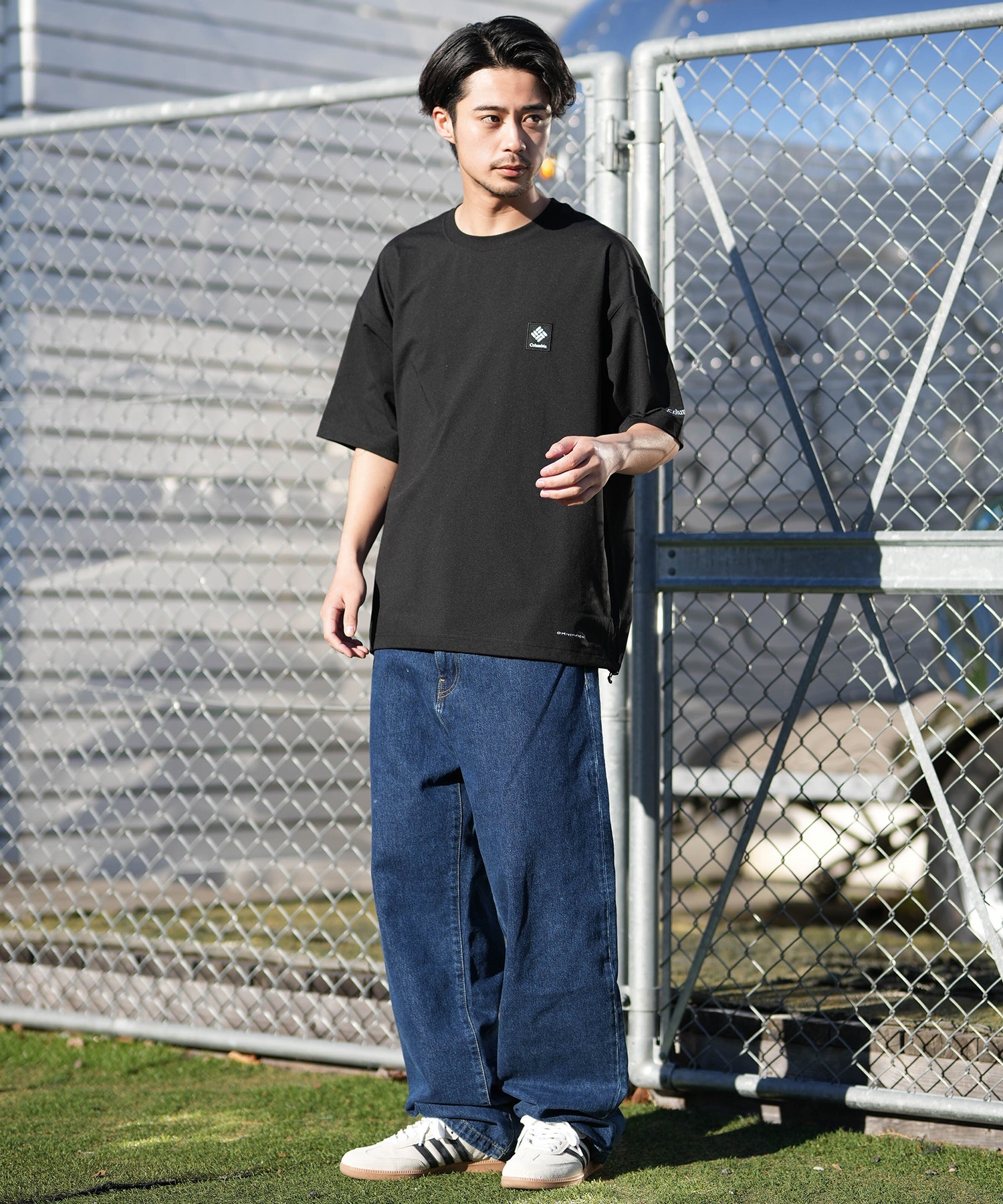 Columbia コロンビア 半袖 Tシャツ メンズ バックプリント 吸湿速乾 UV
