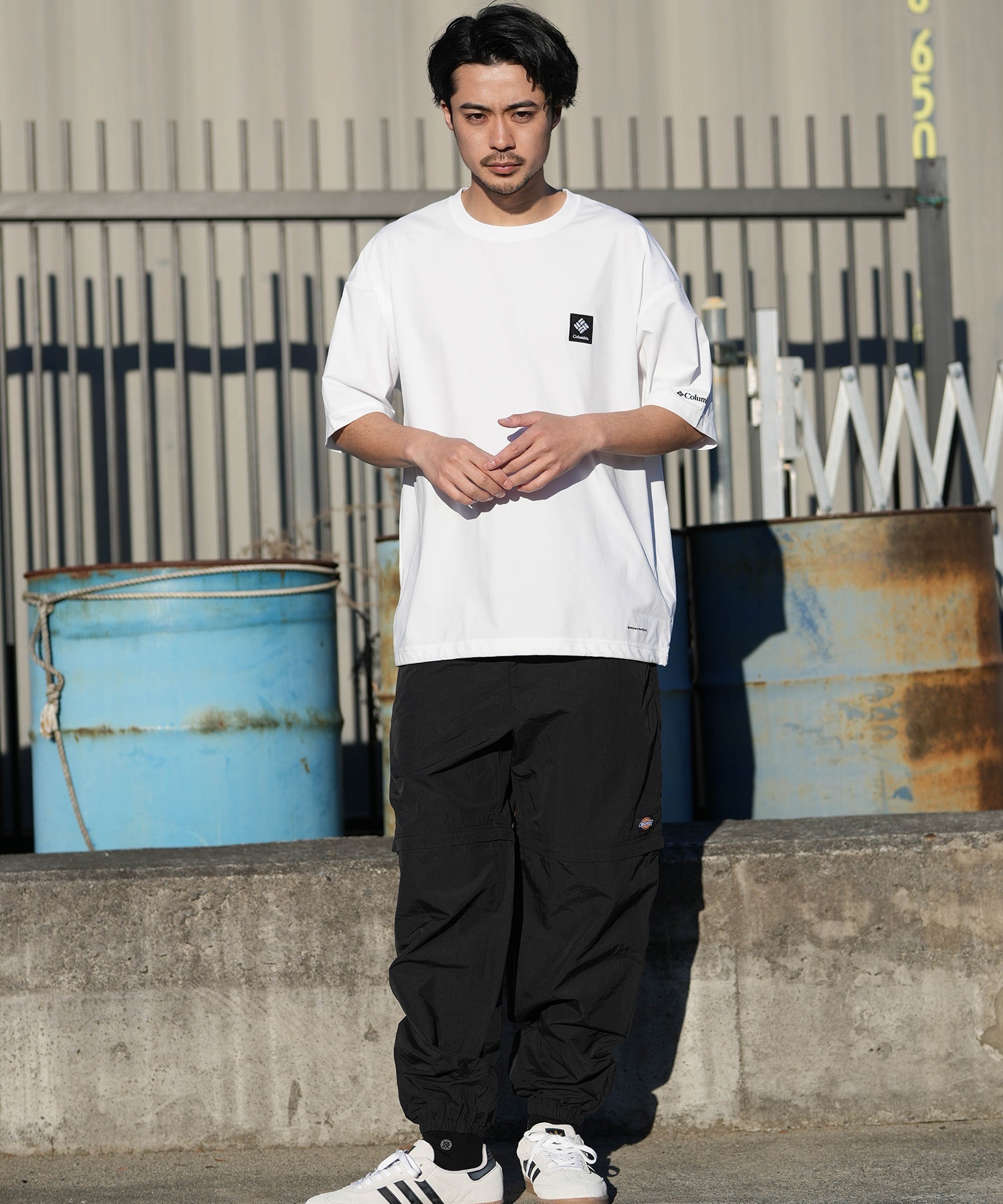 Columbia コロンビア 半袖 Tシャツ メンズ バックプリント 吸湿速乾 UVカット 水陸両用 PM0938 ムラサキスポーツ限定(039-S)