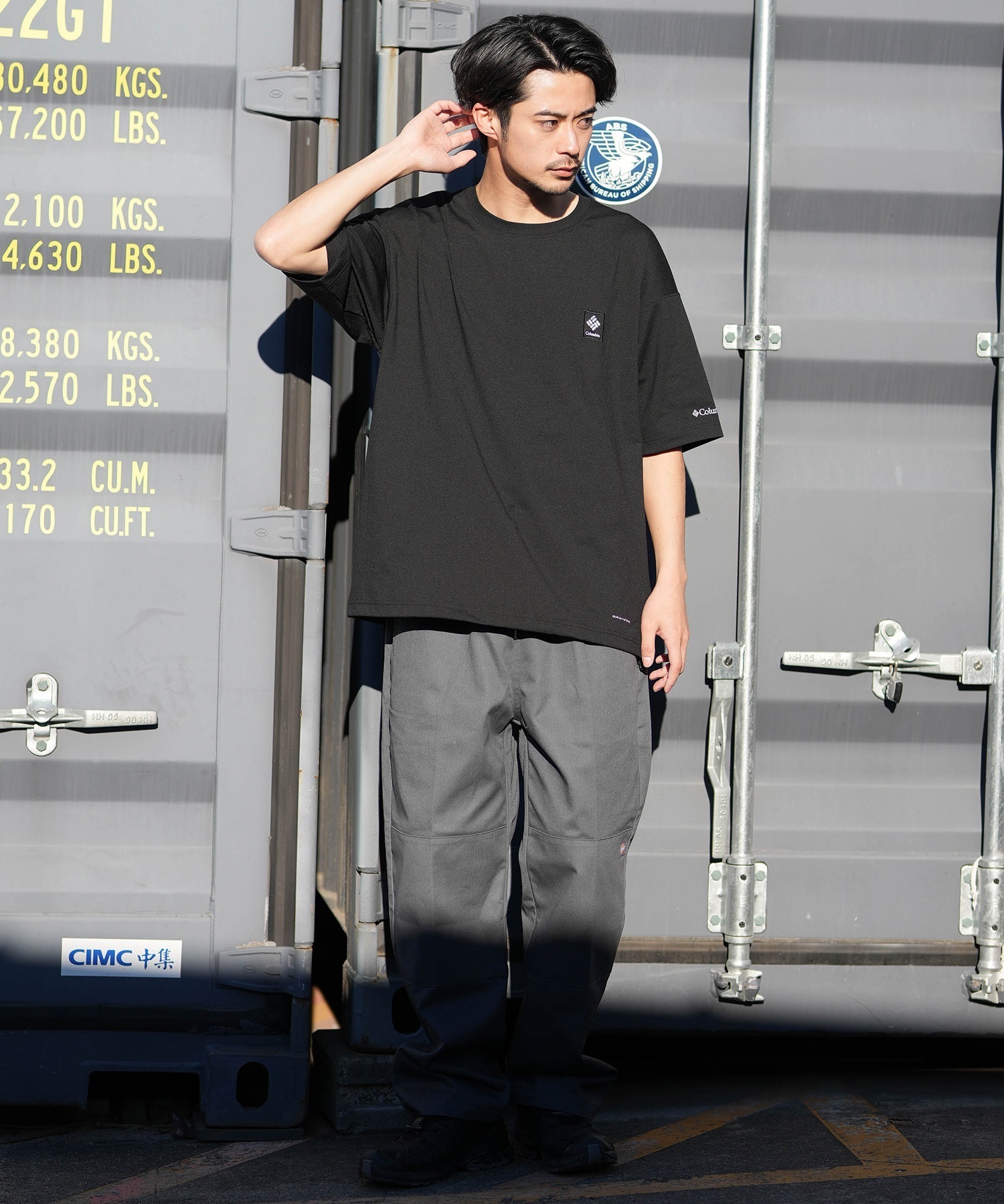 Columbia コロンビア 半袖 Tシャツ メンズ バックプリント 吸湿速乾 UV