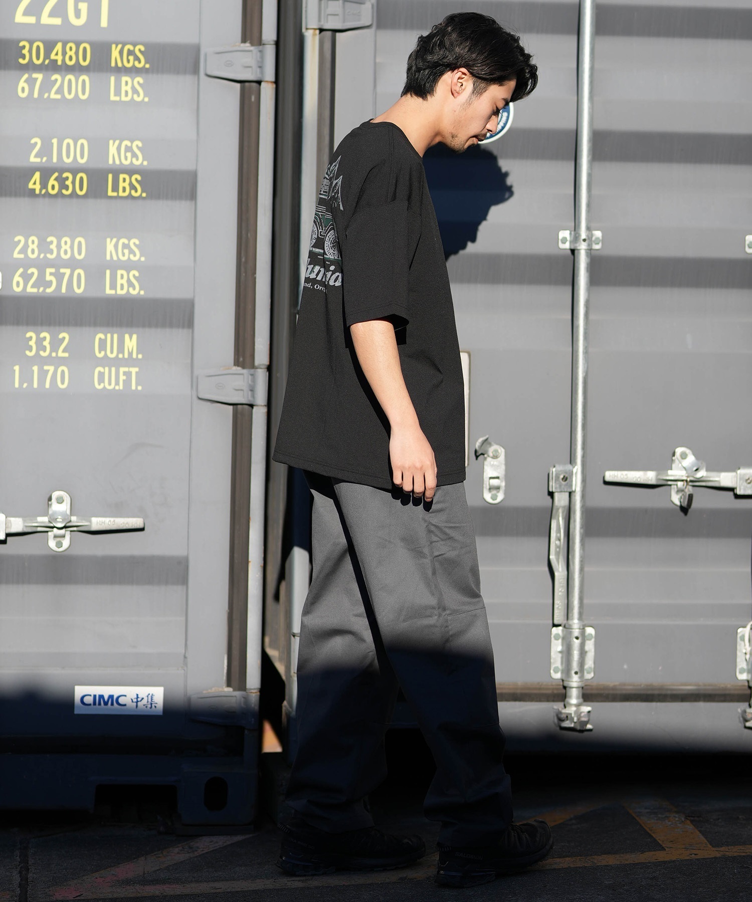 Columbia コロンビア 半袖 Tシャツ メンズ バックプリント 吸湿速乾 UVカット 水陸両用 PM0938 ムラサキスポーツ限定(039-S)