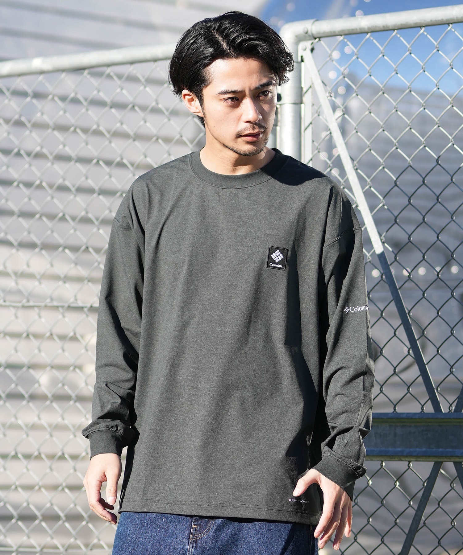 Columbia コロンビア 長袖 Tシャツ ロンT メンズ バックプリント 吸湿