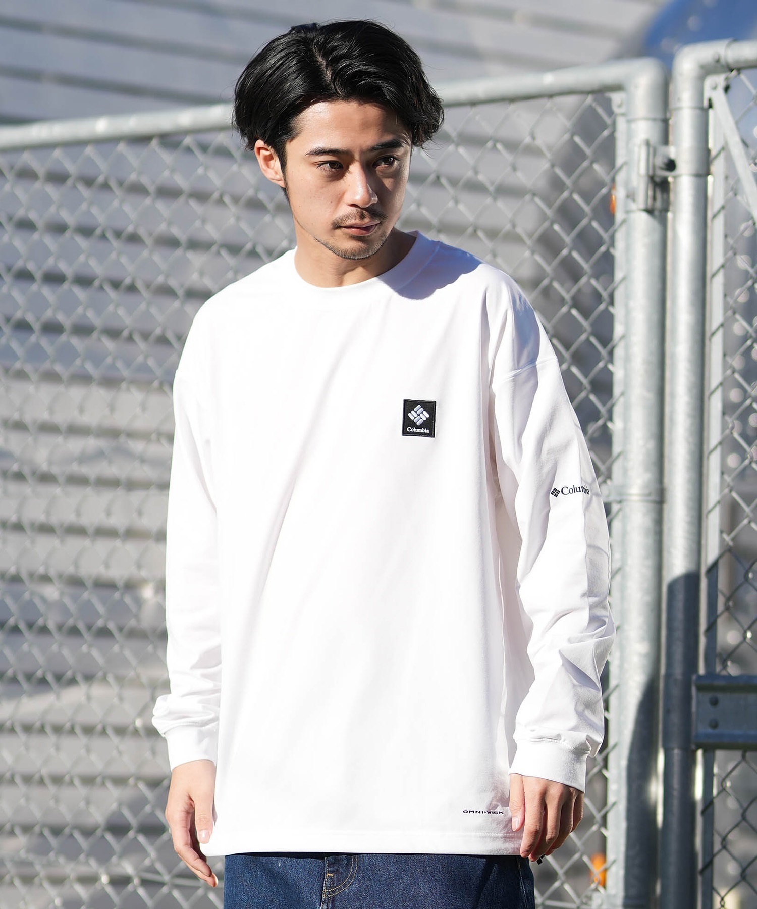 Columbia コロンビア 長袖 Tシャツ ロンT メンズ バックプリント 吸湿
