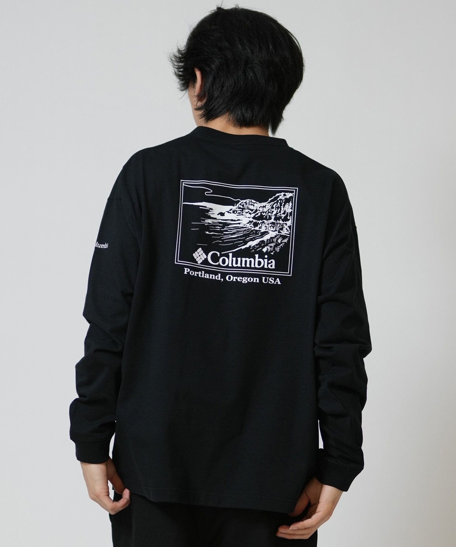 Columbia コロンビア 長袖 Tシャツ ロンT メンズ バックプリント