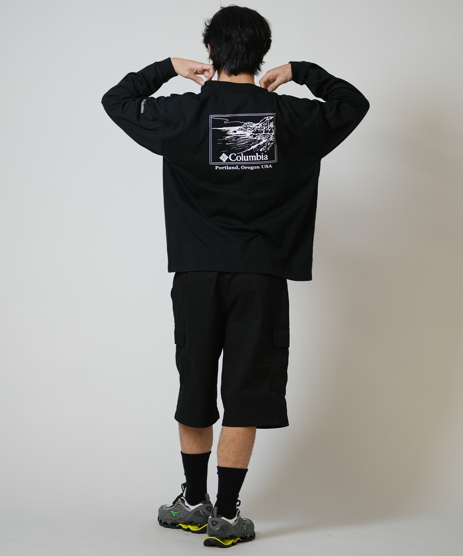 Columbia コロンビア 長袖 Tシャツ ロンT メンズ バックプリント