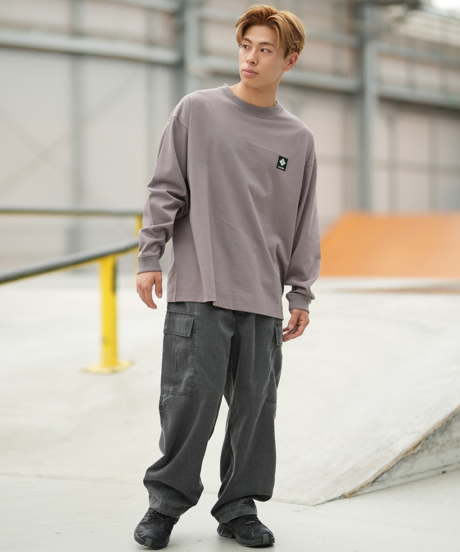 Columbia コロンビア 長袖 Tシャツ ロンT メンズ バックプリント