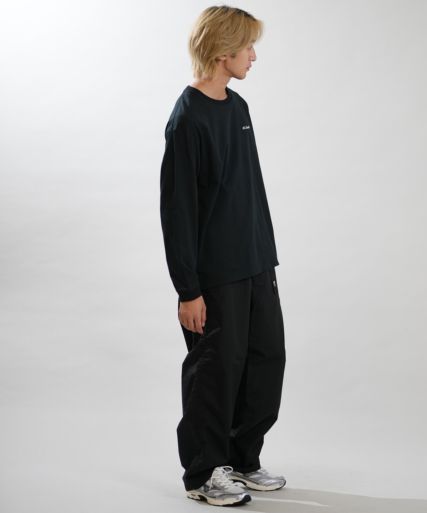 columbia コロンビア 長袖 Tシャツ ロンT メンズ バックプリント ロゴ