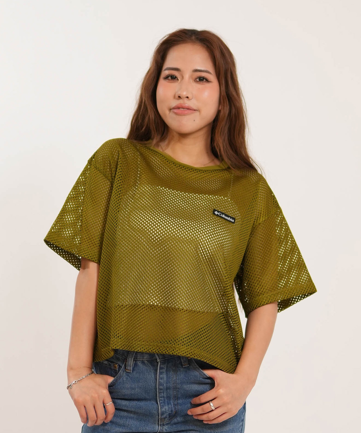 Columbia コロンビア 半袖 Tシャツ レディース メッシュ素材Tシャツ