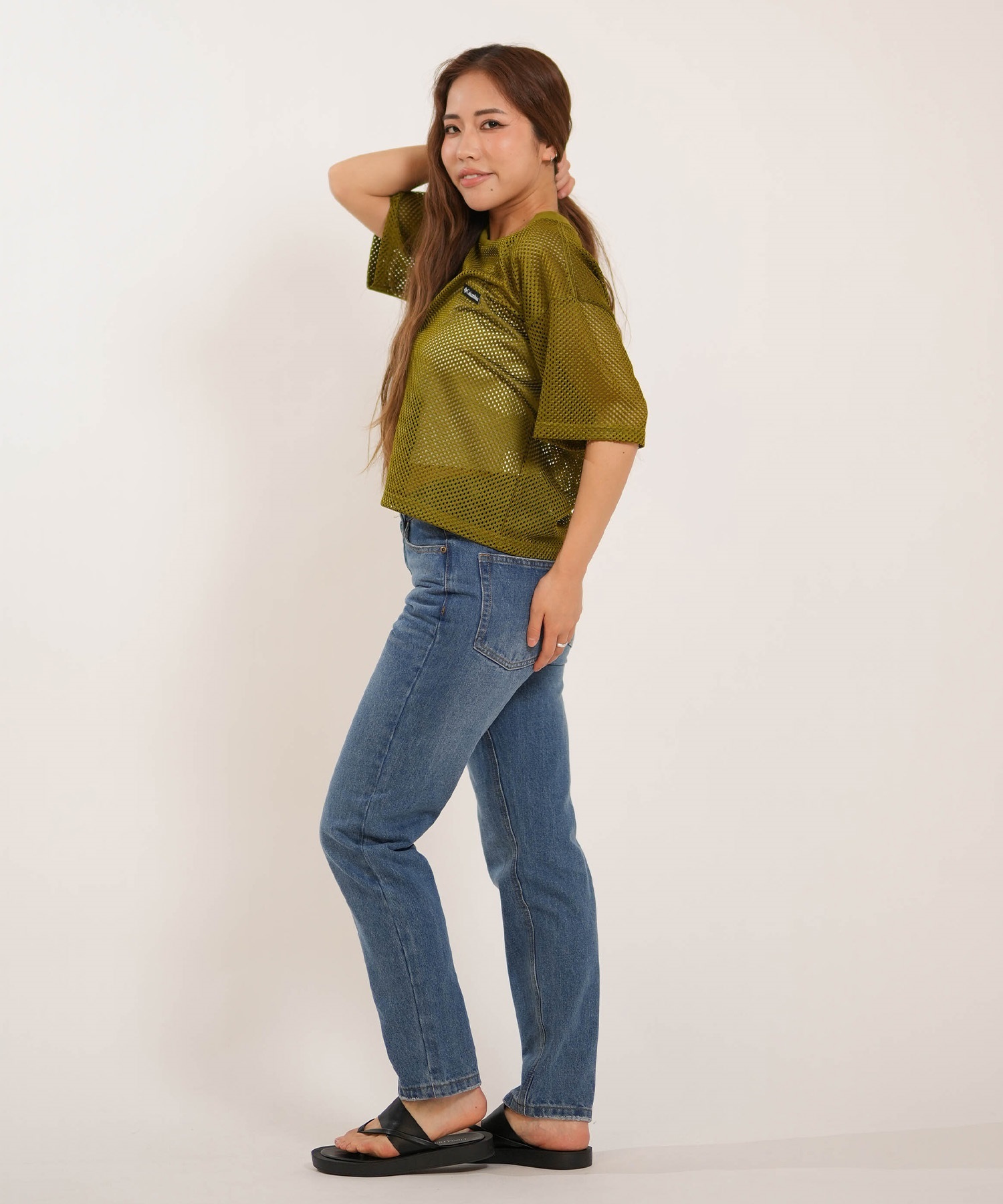 Columbia コロンビア 半袖 Tシャツ レディース メッシュ素材Tシャツ