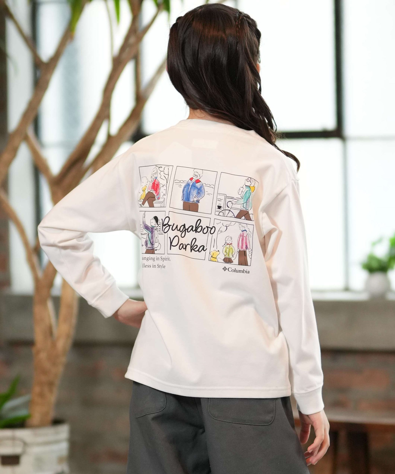 columbia コロンビア 長袖 Tシャツ ロンT キッズ 子供 中綿 防水 Y