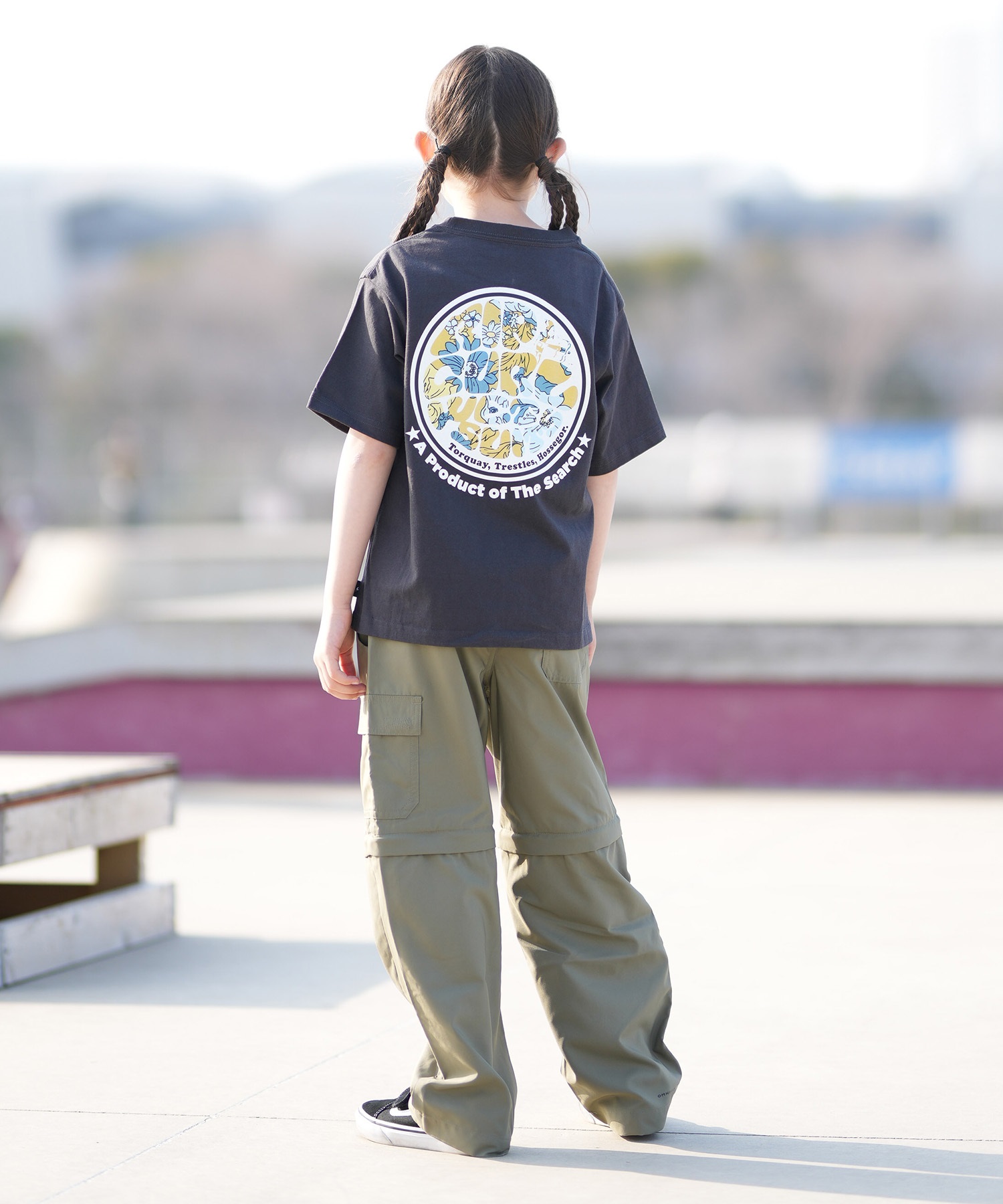 Columbia コロンビア ロングパンツ キッズ ジュニア 子供 2WAY Silver