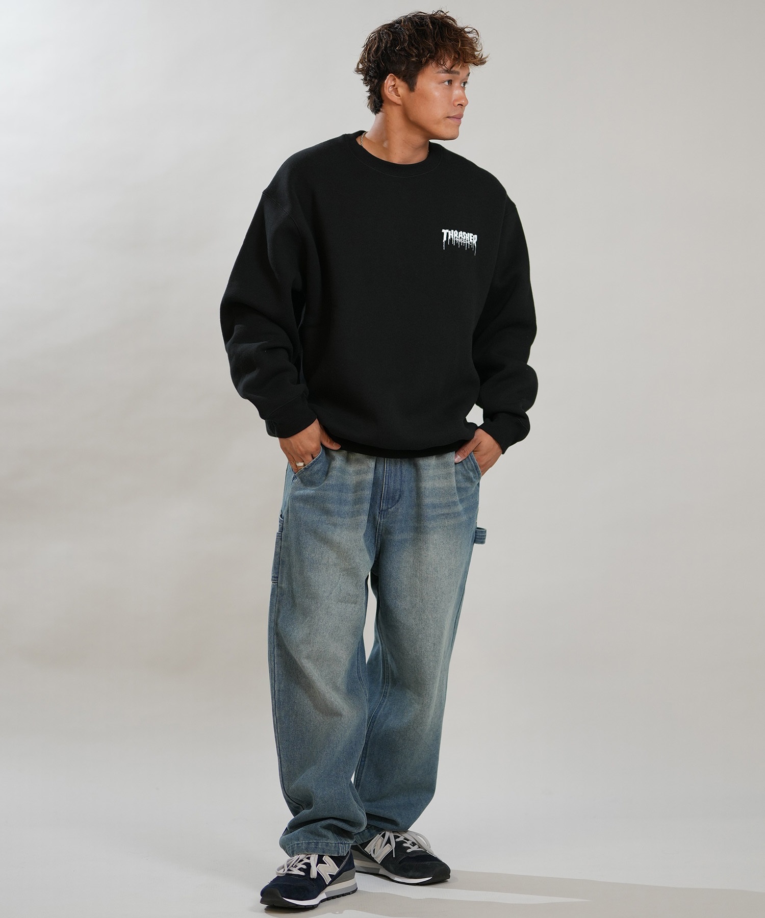THRASHER スラッシャー トレーナー スウェット メンズ 裏起毛 450gCVC