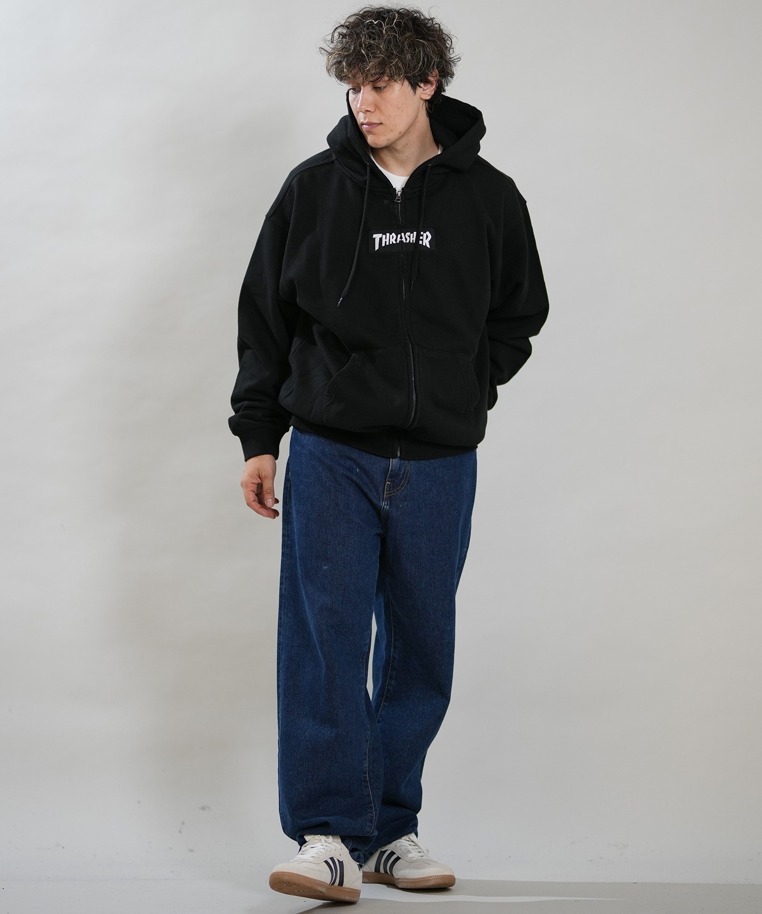 THRASHER スラッシャー ジップアップ パーカー フーディー メンズ 裏毛