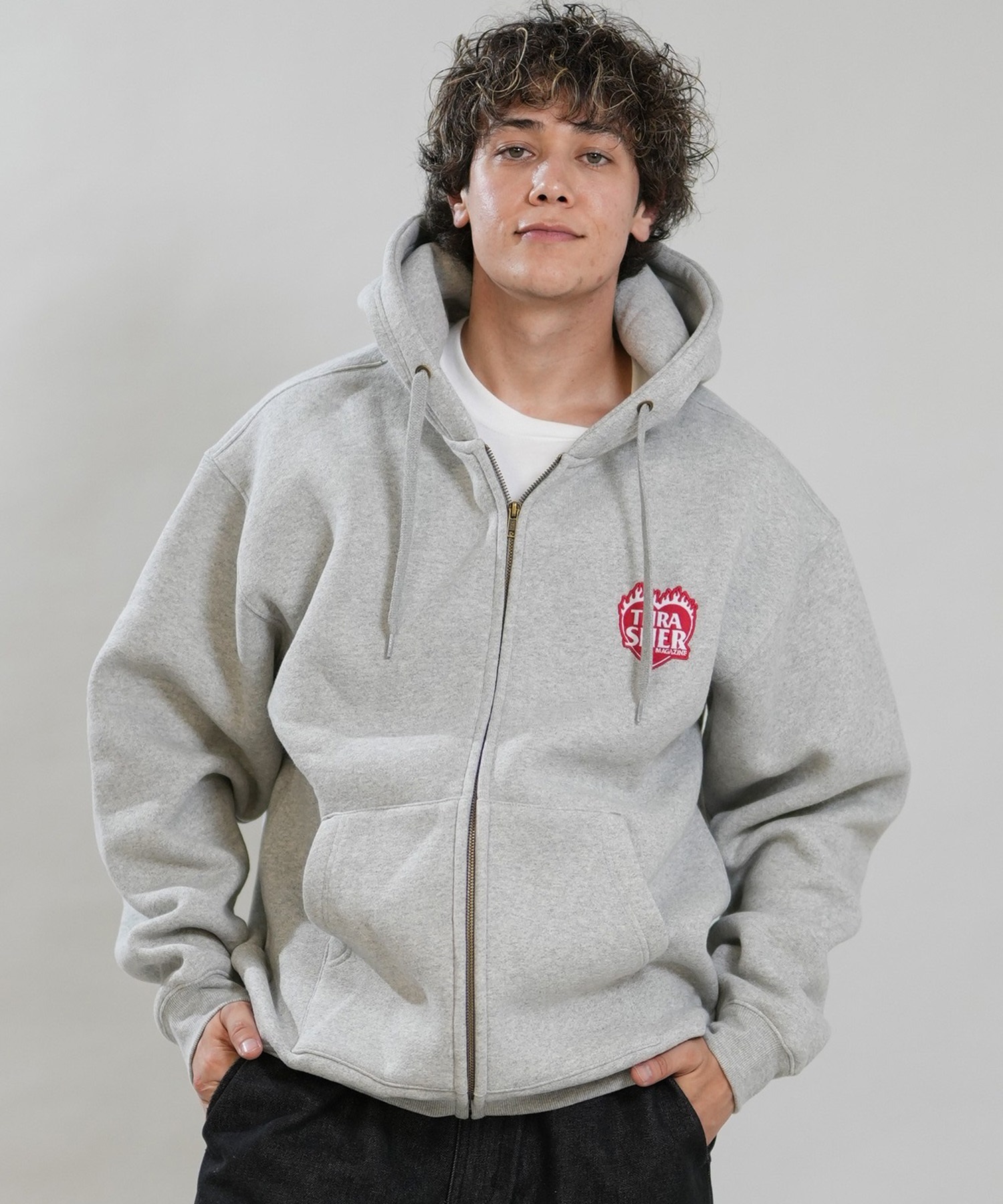 THRASHER スラッシャー ジップアップ パーカー フーディー メンズ 裏
