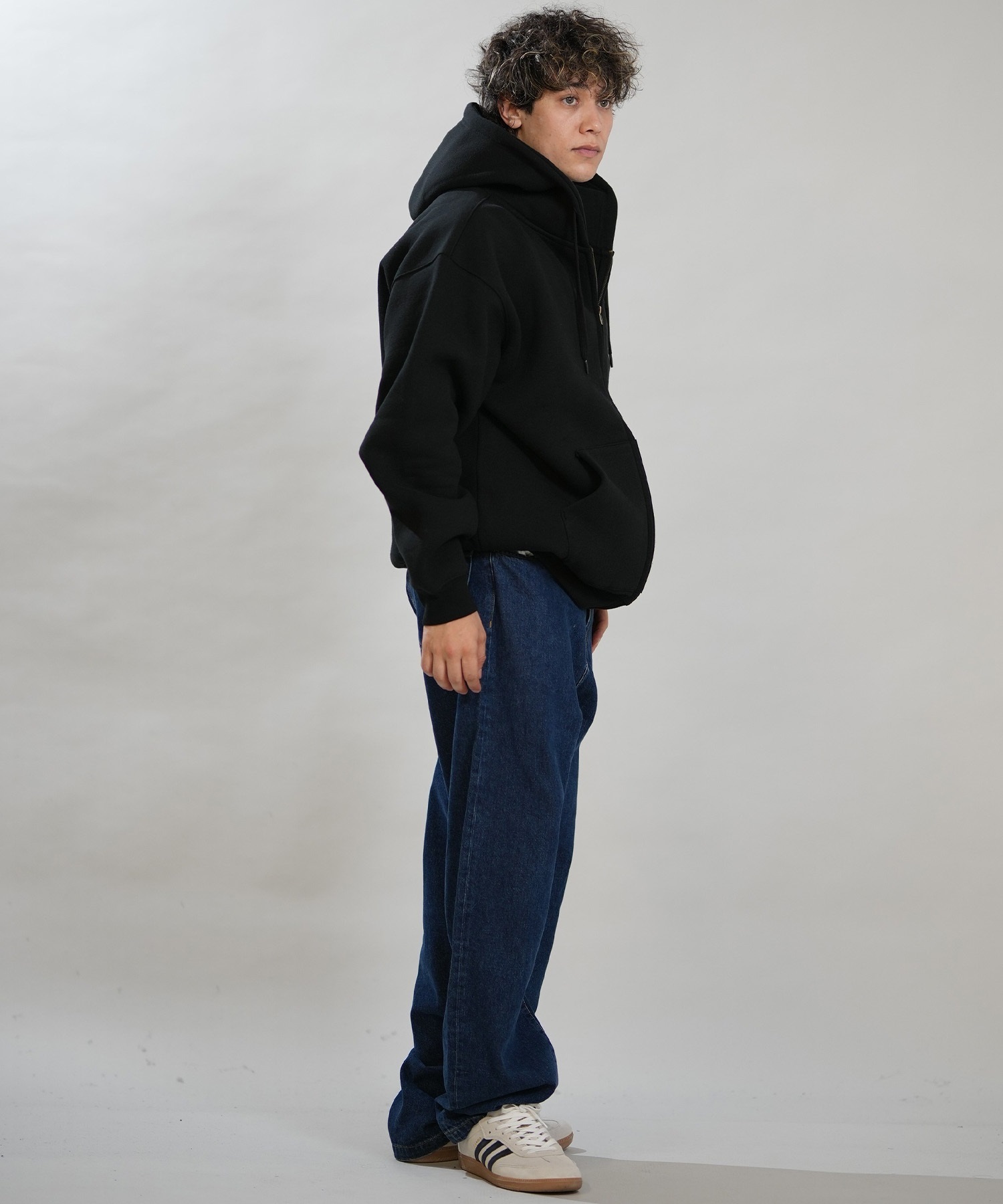  ジップ　パーカー THRASHER スラッシャー ジップアップ パーカー フーディー メンズ 裏