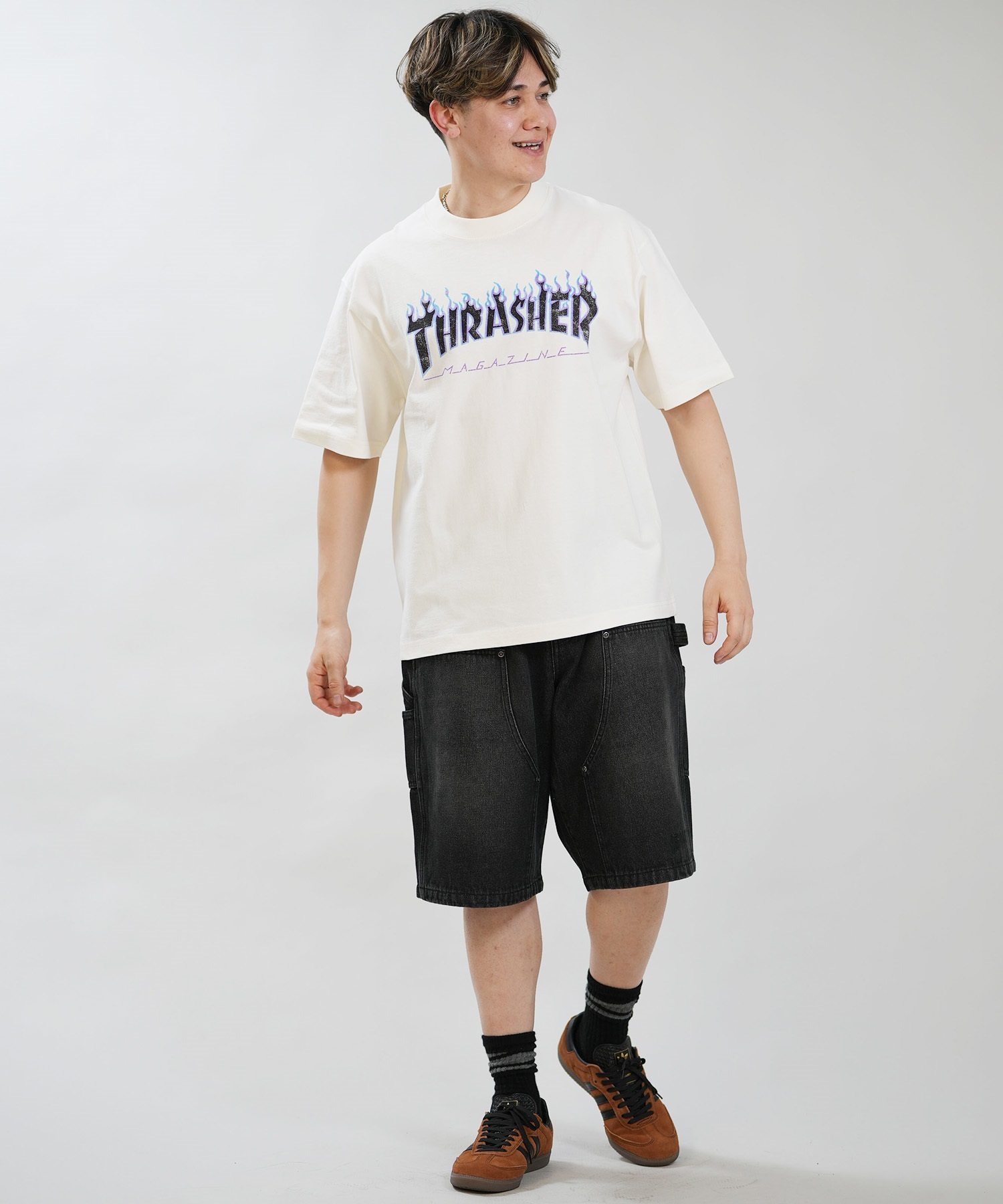 THRASHER スラッシャー 半袖 Tシャツ メンズ フロントプリント ロゴ