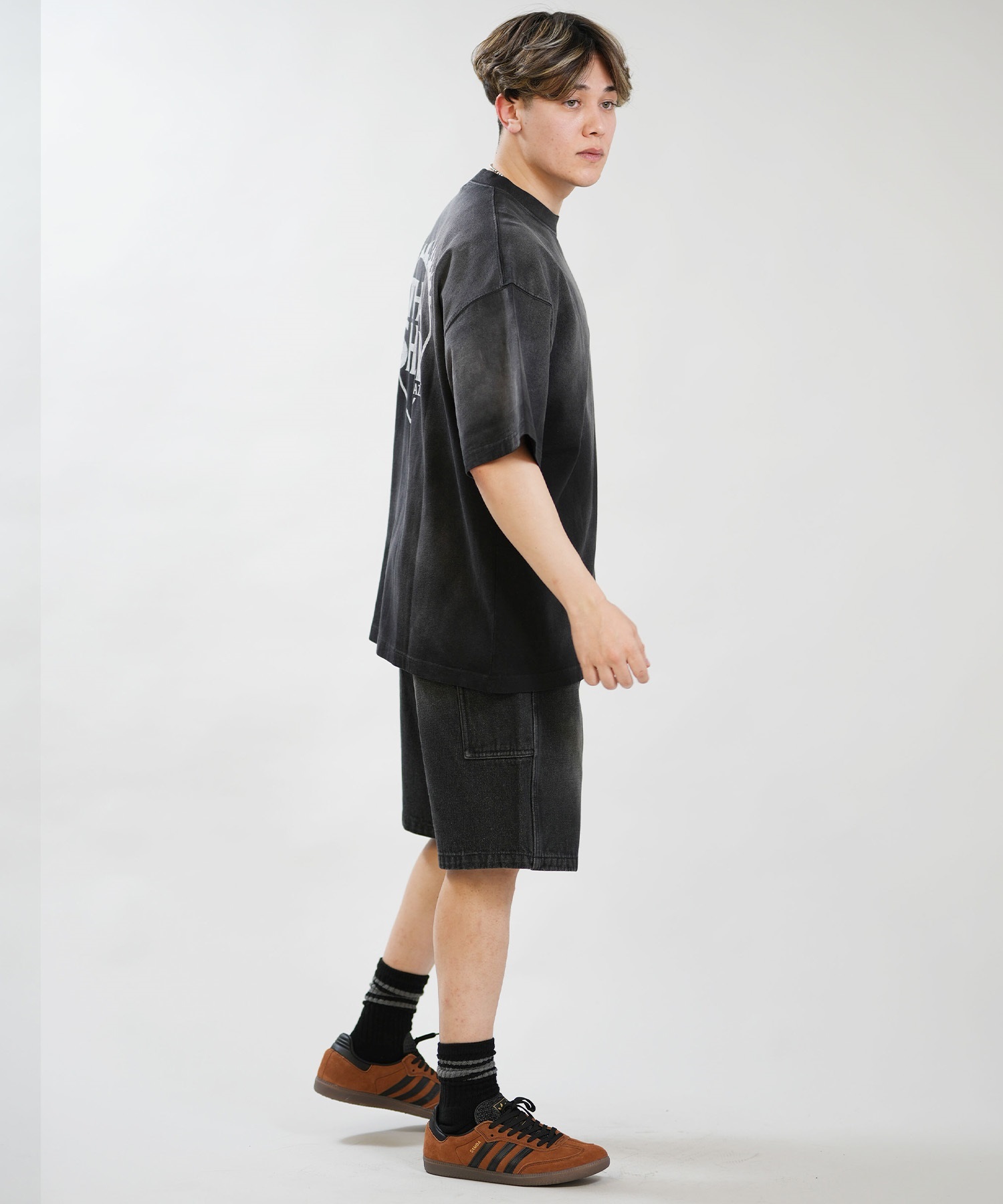 THRASHER スラッシャー 半袖 Tシャツ メンズ バックプリント 古着風