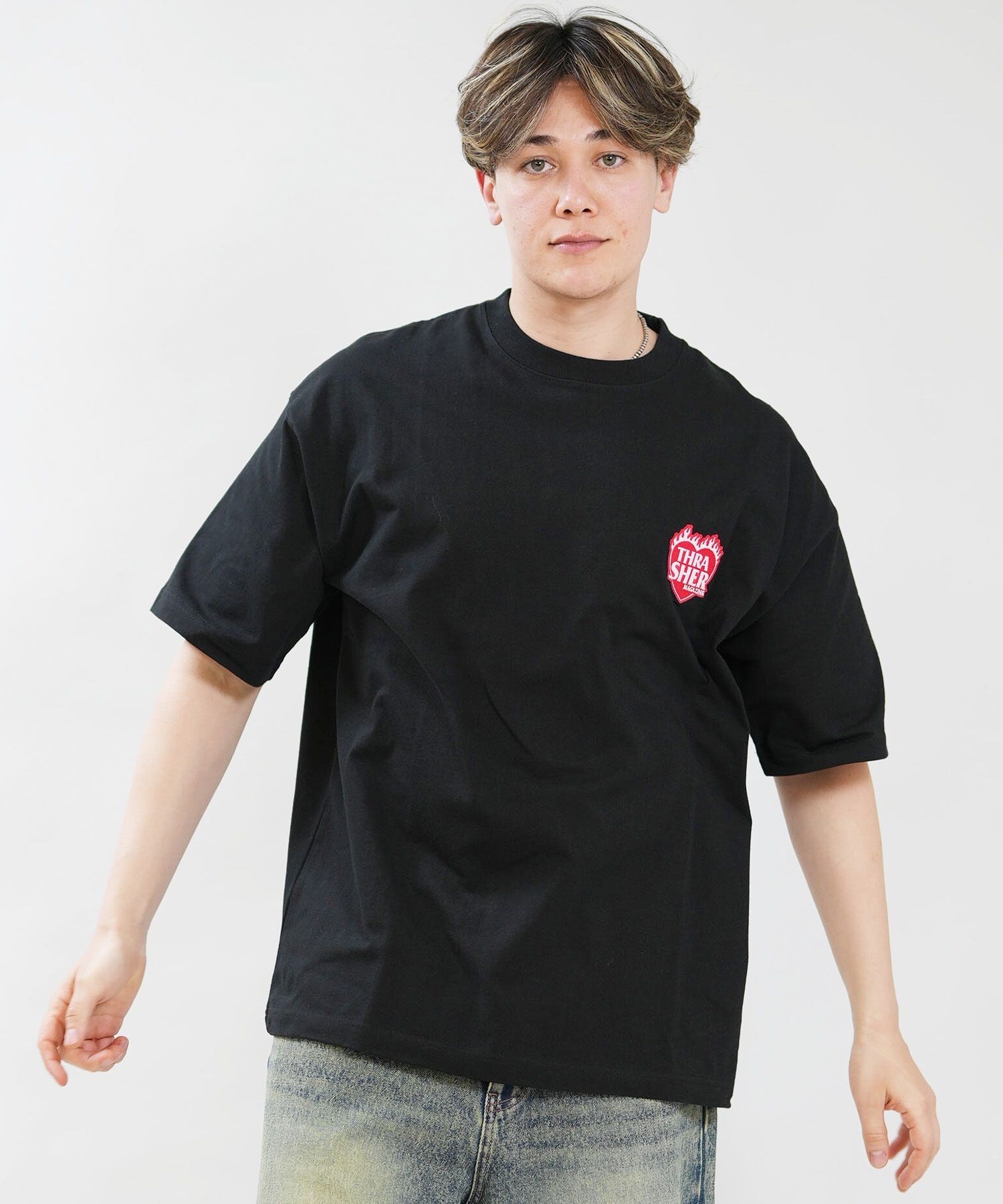 THRASHER スラッシャー 半袖 Tシャツ メンズ ワンポイント ロゴ