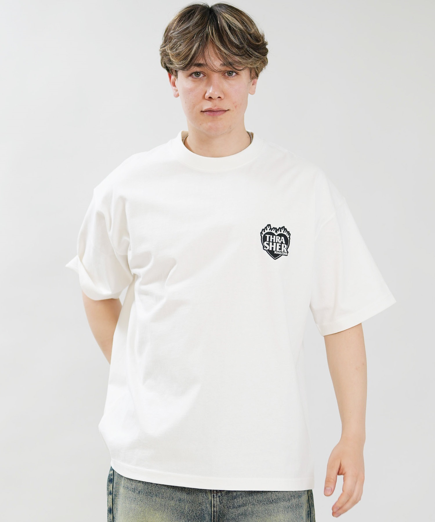 THRASHER スラッシャー 半袖 Tシャツ メンズ ワンポイント ロゴ
