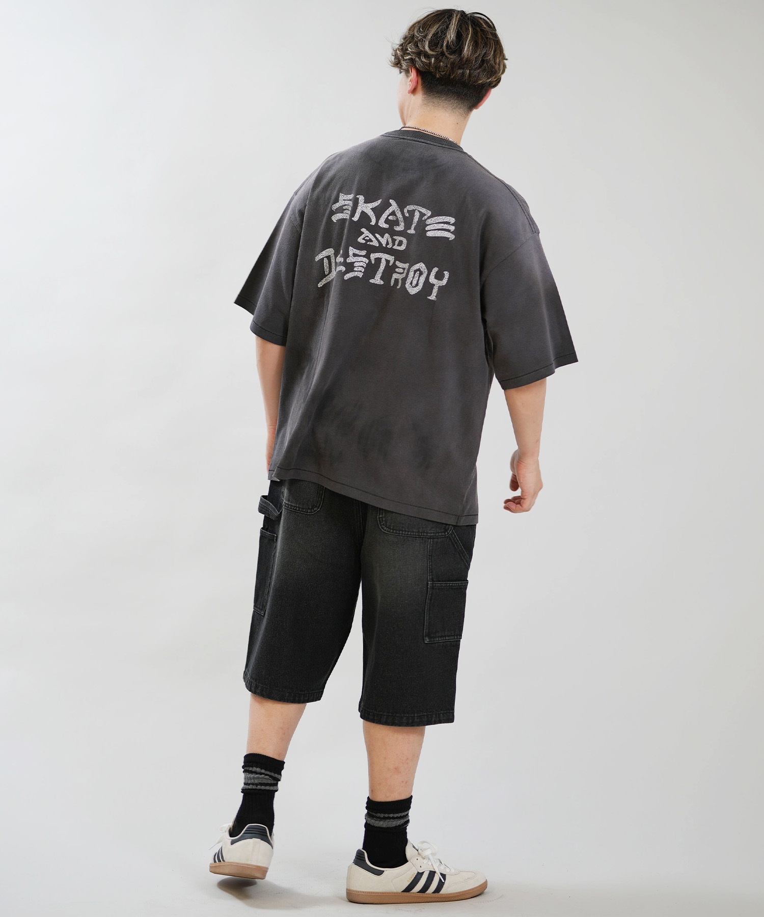 THRASHER スラッシャー 半袖 Tシャツ メンズ 古着風 ヴィンテージ加工