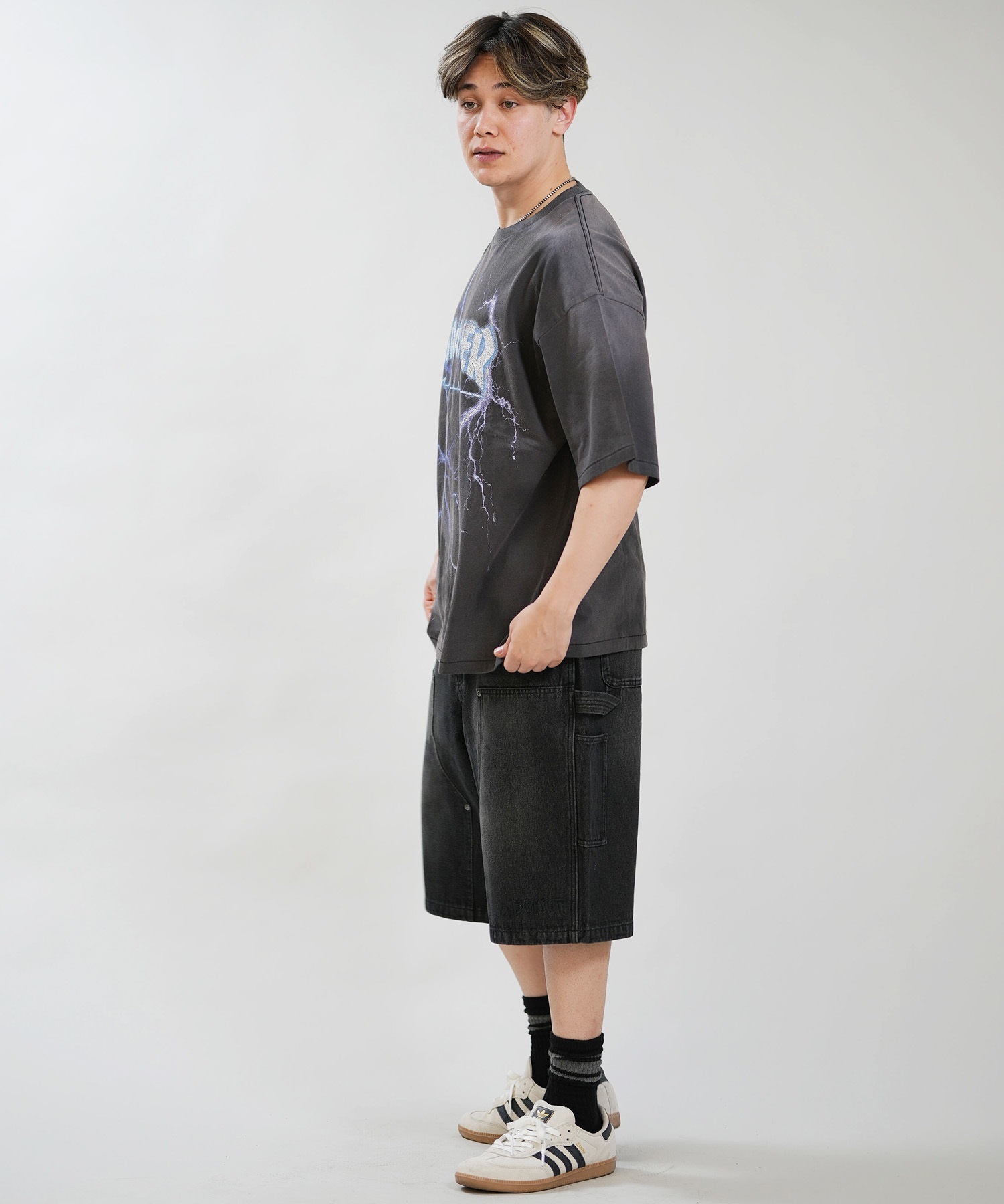THRASHER スラッシャー 半袖 Tシャツ メンズ 古着風 ヴィンテージ加工