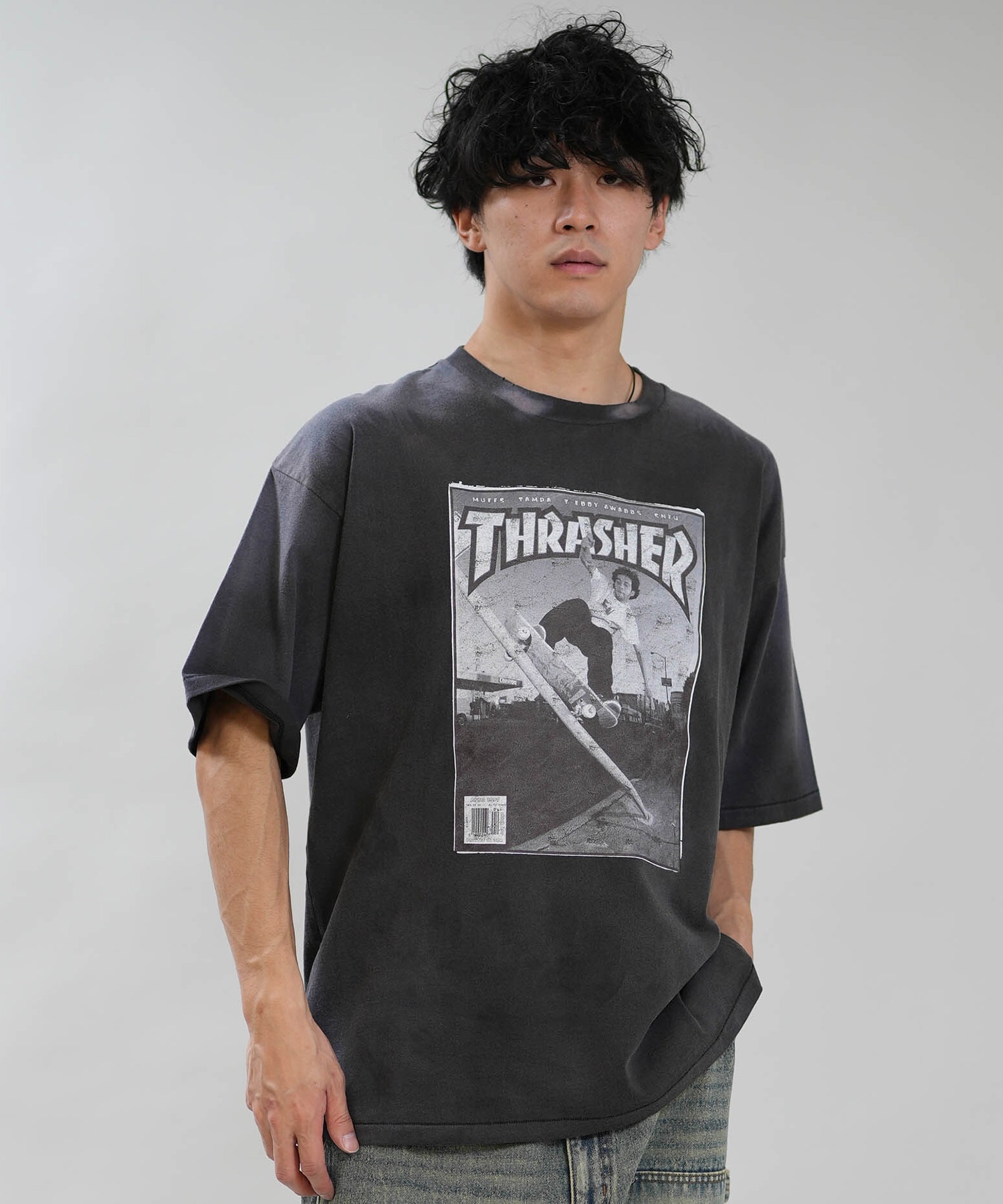 THRASHER スラッシャー 半袖 Tシャツ メンズ フロントプリント バック