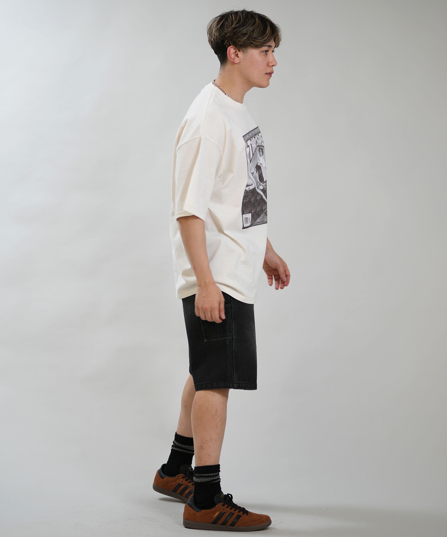 THRASHER スラッシャー 半袖 Tシャツ メンズ フロントプリント バック