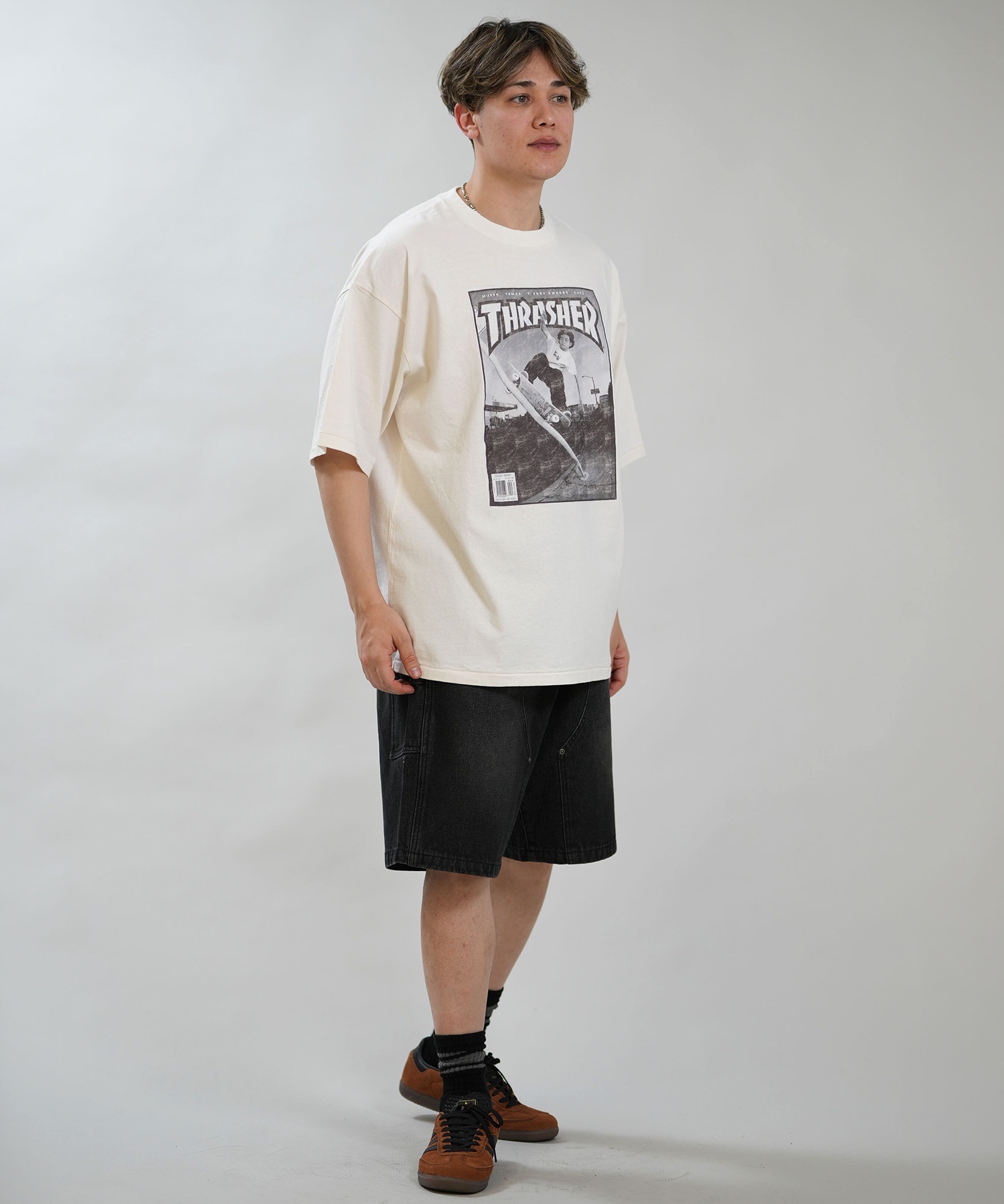 THRASHER スラッシャー 半袖 Tシャツ メンズ フロントプリント バック