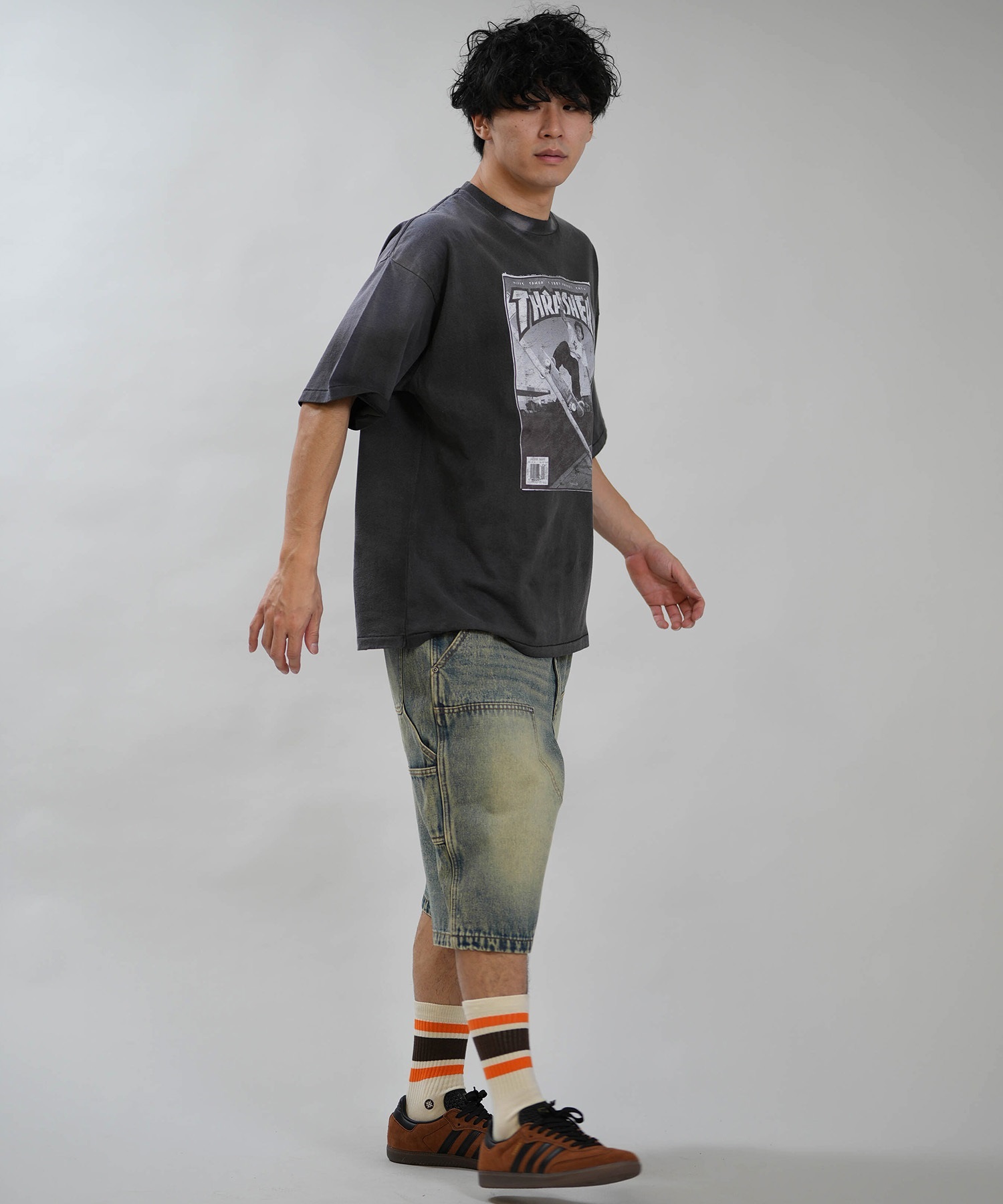 THRASHER スラッシャー 半袖 Tシャツ メンズ フロントプリント バック