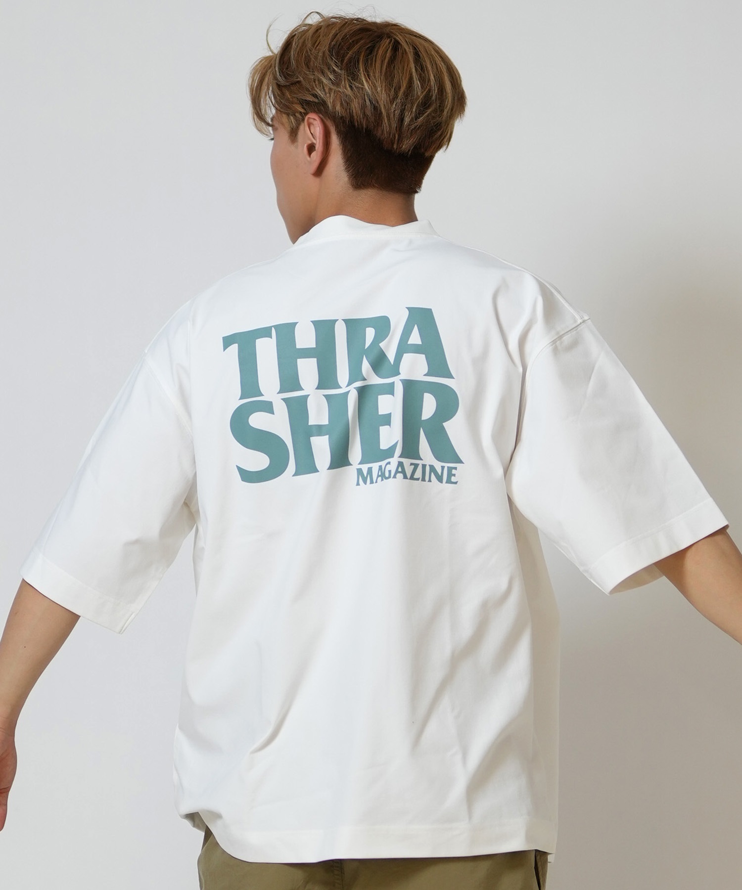 THRASHER スラッシャー 半袖 Tシャツ メンズ ポケT ロゴ バック