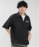 THRASHER スラッシャー 半袖 シャツ メンズ バックプリント 古着風 ヴィンテージ加工 262TH1SH090(GRY-M)
