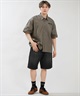 THRASHER スラッシャー 半袖 シャツ メンズ バックプリント 古着風 ヴィンテージ加工 262TH1SH090(GRY-M)