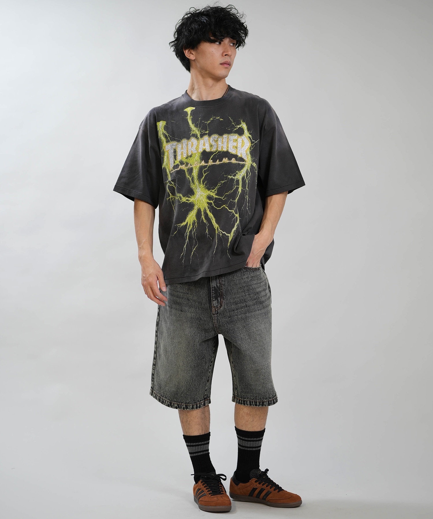THRASHER スラッシャー ハーフパンツ ショートパンツ メンズ ショーツ
