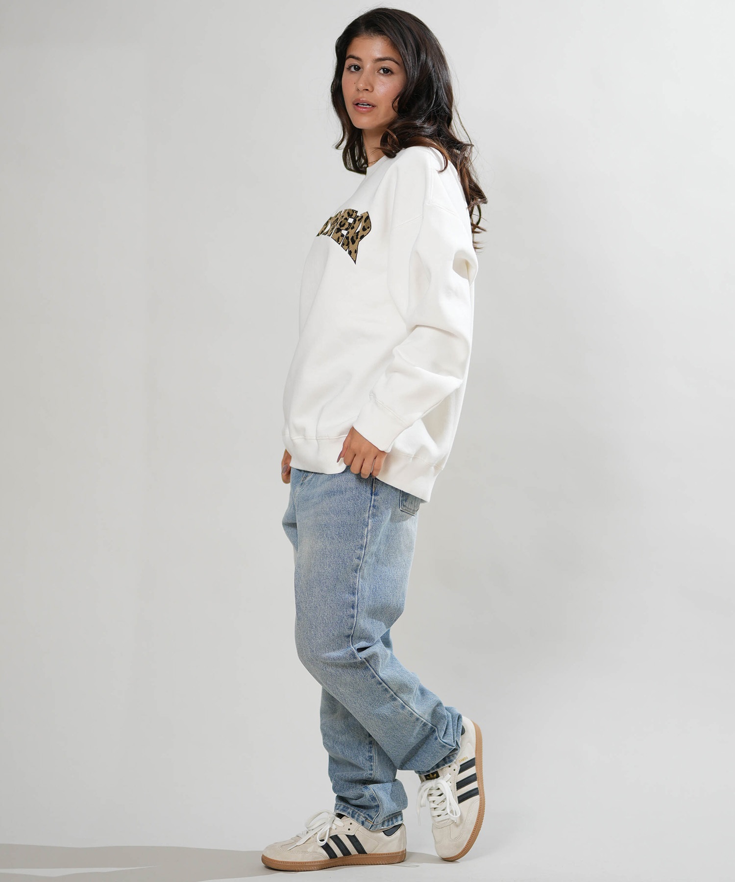 THRASHER スラッシャー トレーナー スウェット レディース ロゴ ヒョウ