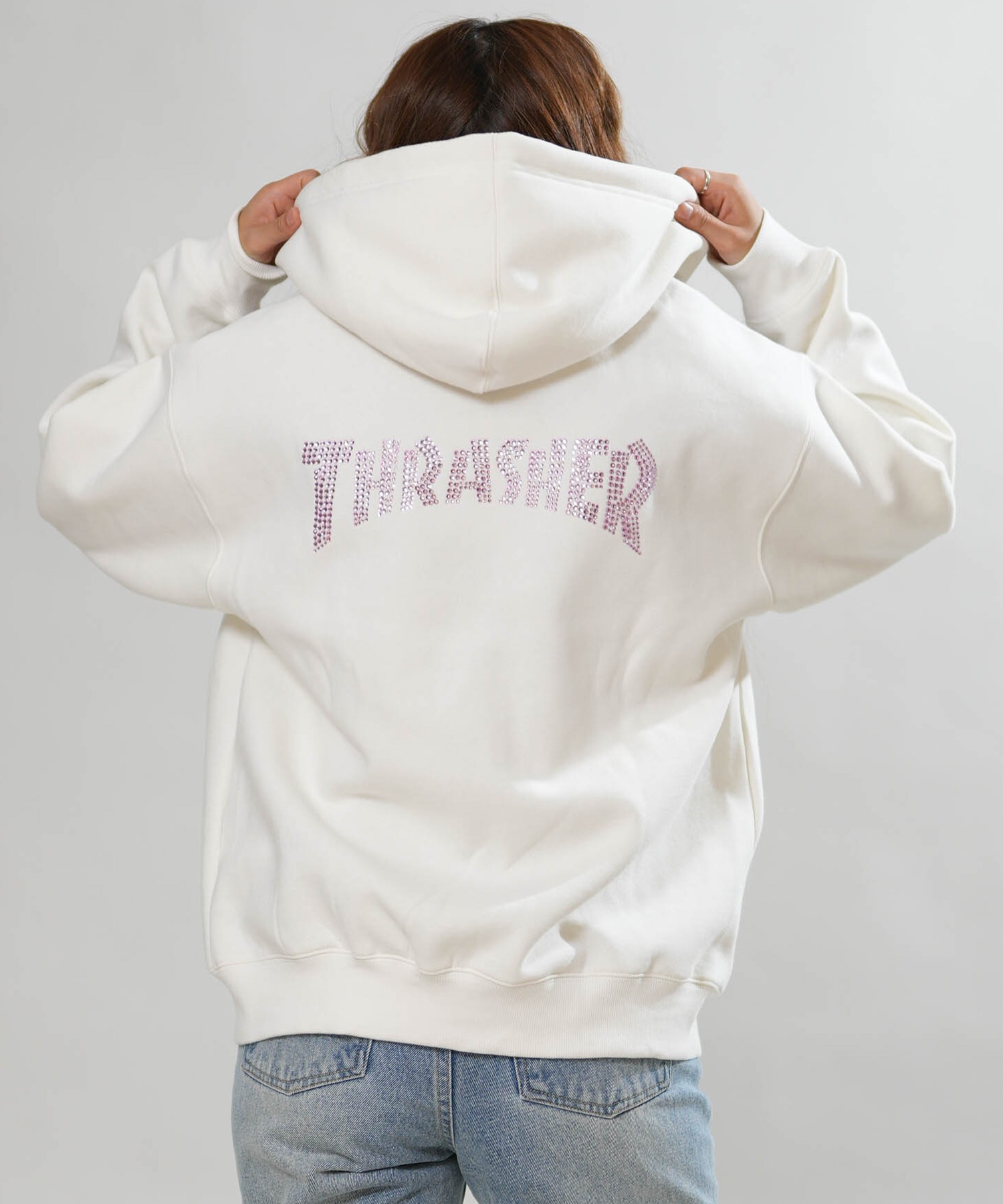 THRASHER スラッシャー ジップアップ パーカー フーディー レディース