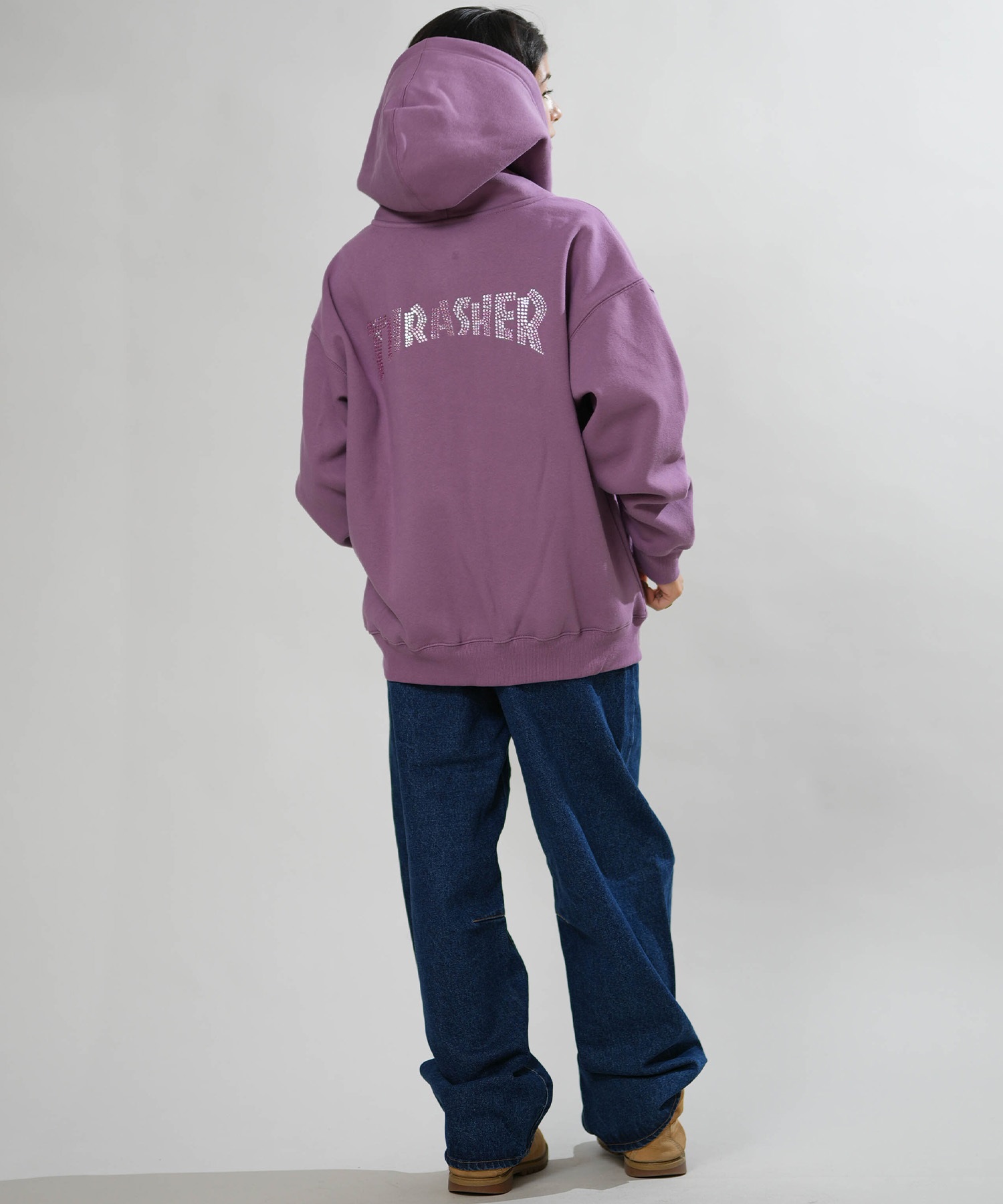 THRASHER スラッシャー ジップアップ パーカー フーディー レディース