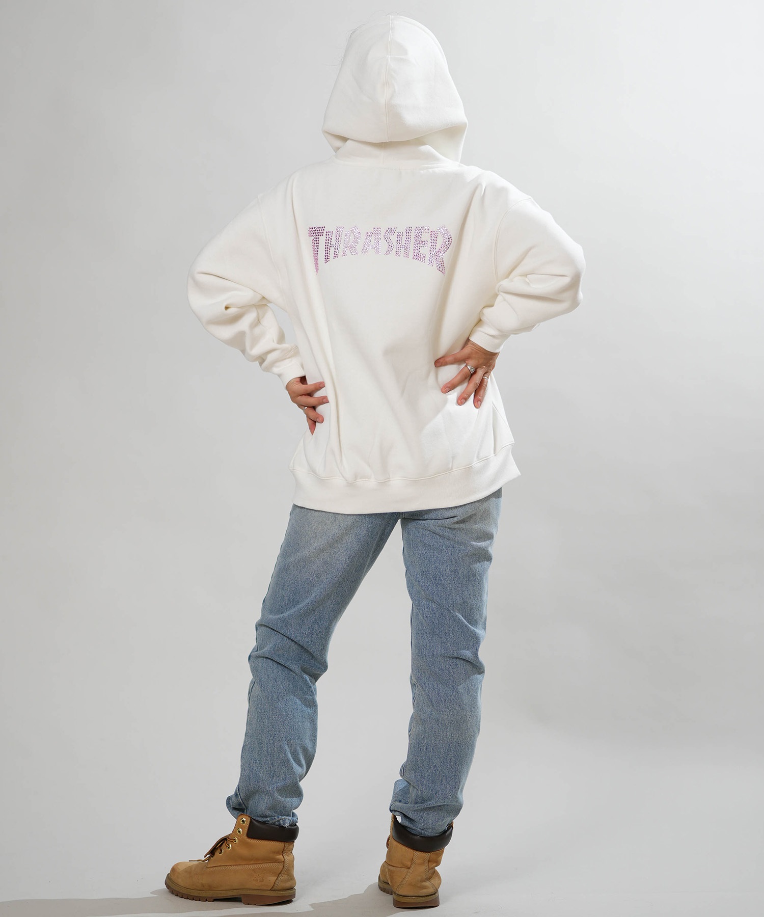 THRASHER スラッシャー ジップアップ パーカー フーディー レディース