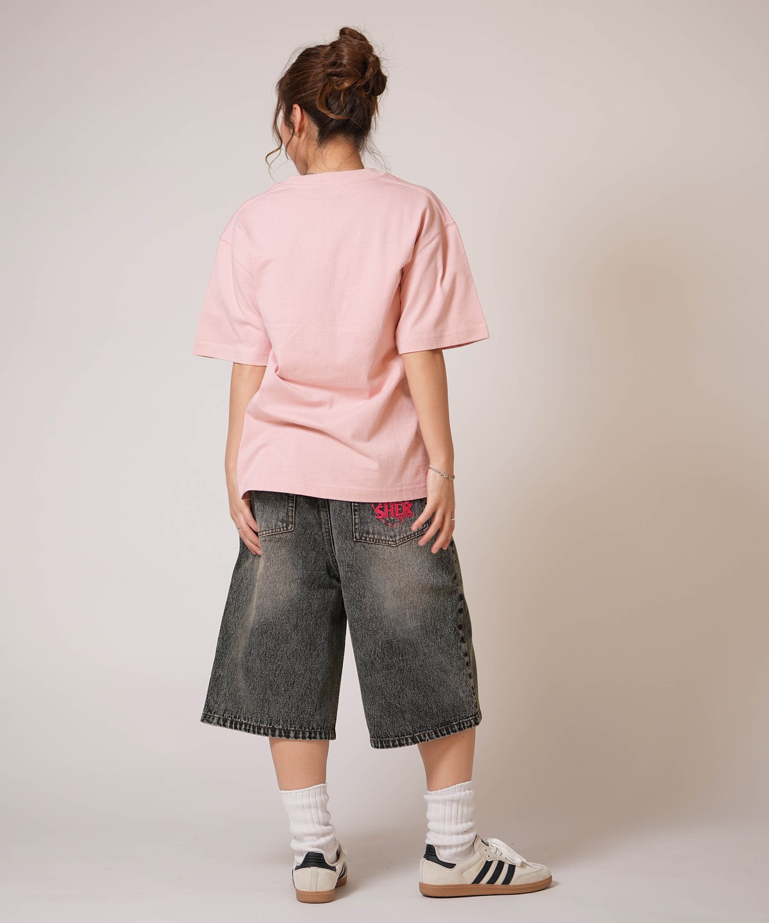 THRASHER スラッシャー ハーフパンツ レディース デニム Gパン THRASHER スラッシャー ハーフパンツ レディース デニム Gパン
