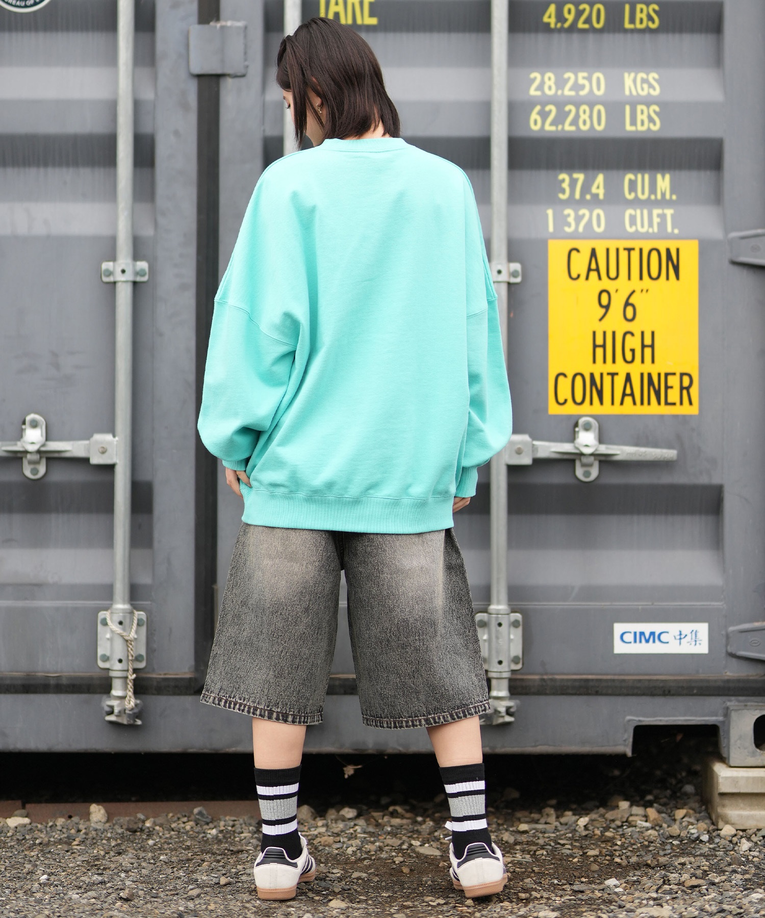 THRASHER スラッシャー ハーフパンツ レディース デニム Gパン