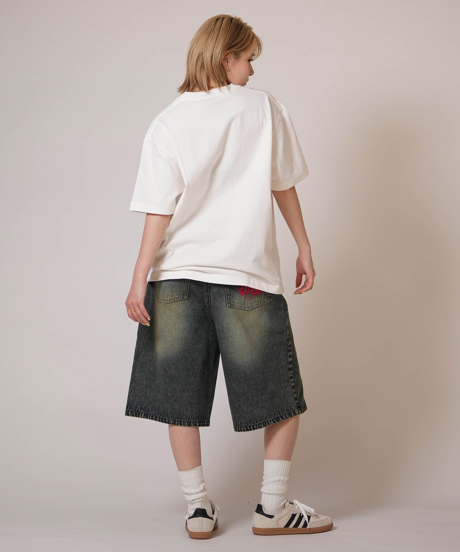 THRASHER スラッシャー ハーフパンツ レディース デニム Gパン