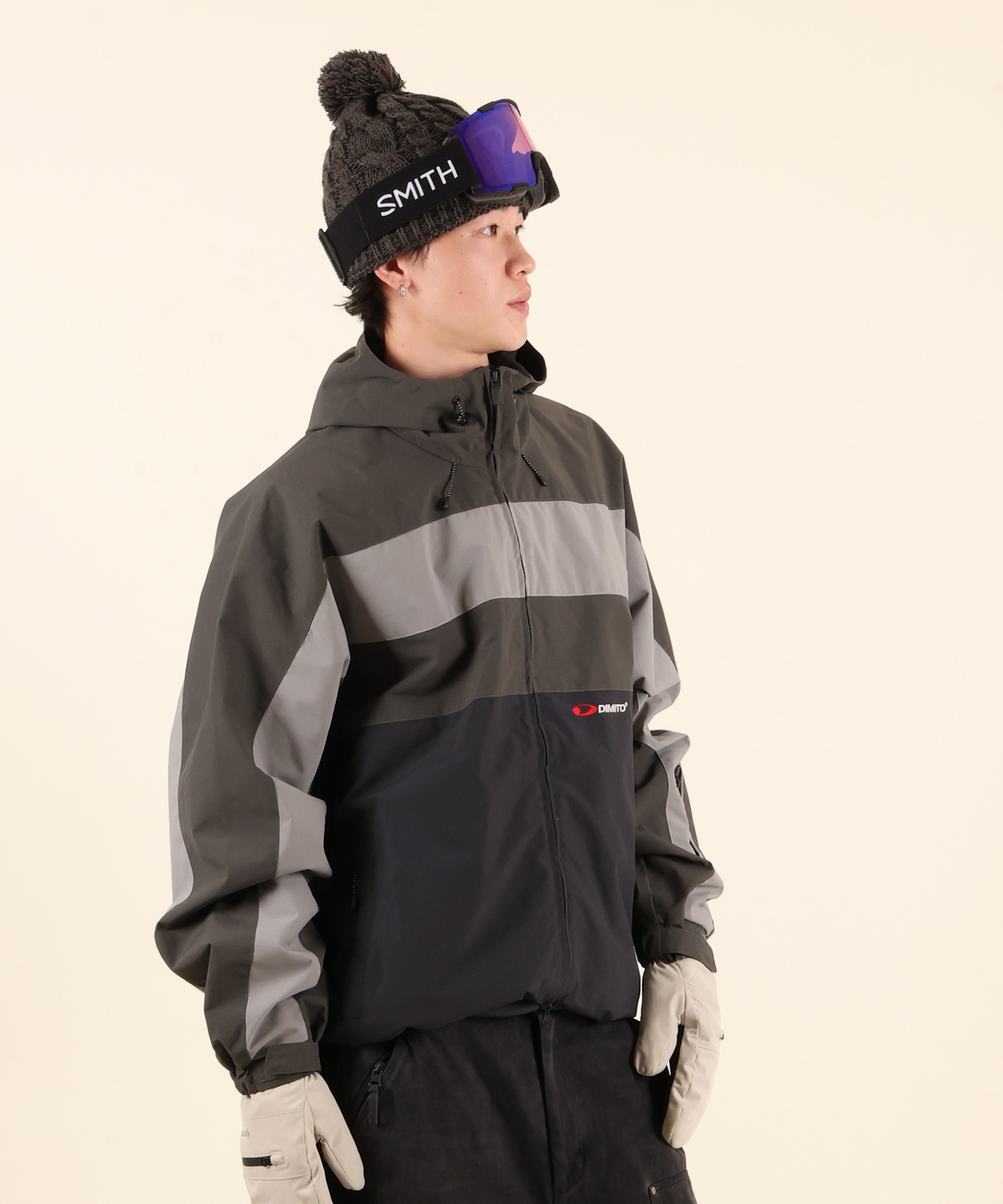 スノーボードウェア上下　dimito DIMITO ディミト ラインブロックジャケット LINE BLOCK JACKET
