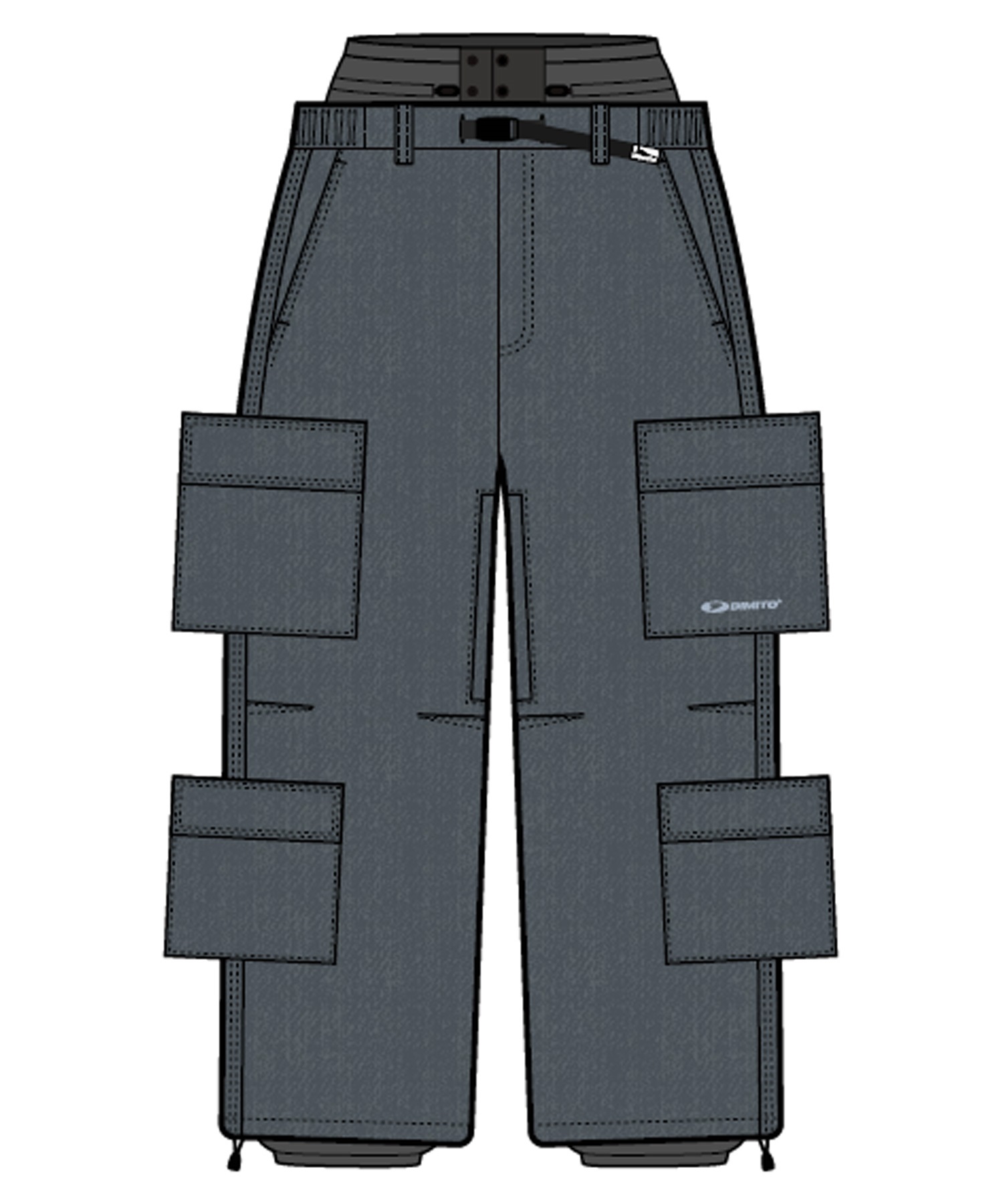 DIMITO ディミト デニムマルチカーゴパンツ DENIM MULTI CARGO PANTS