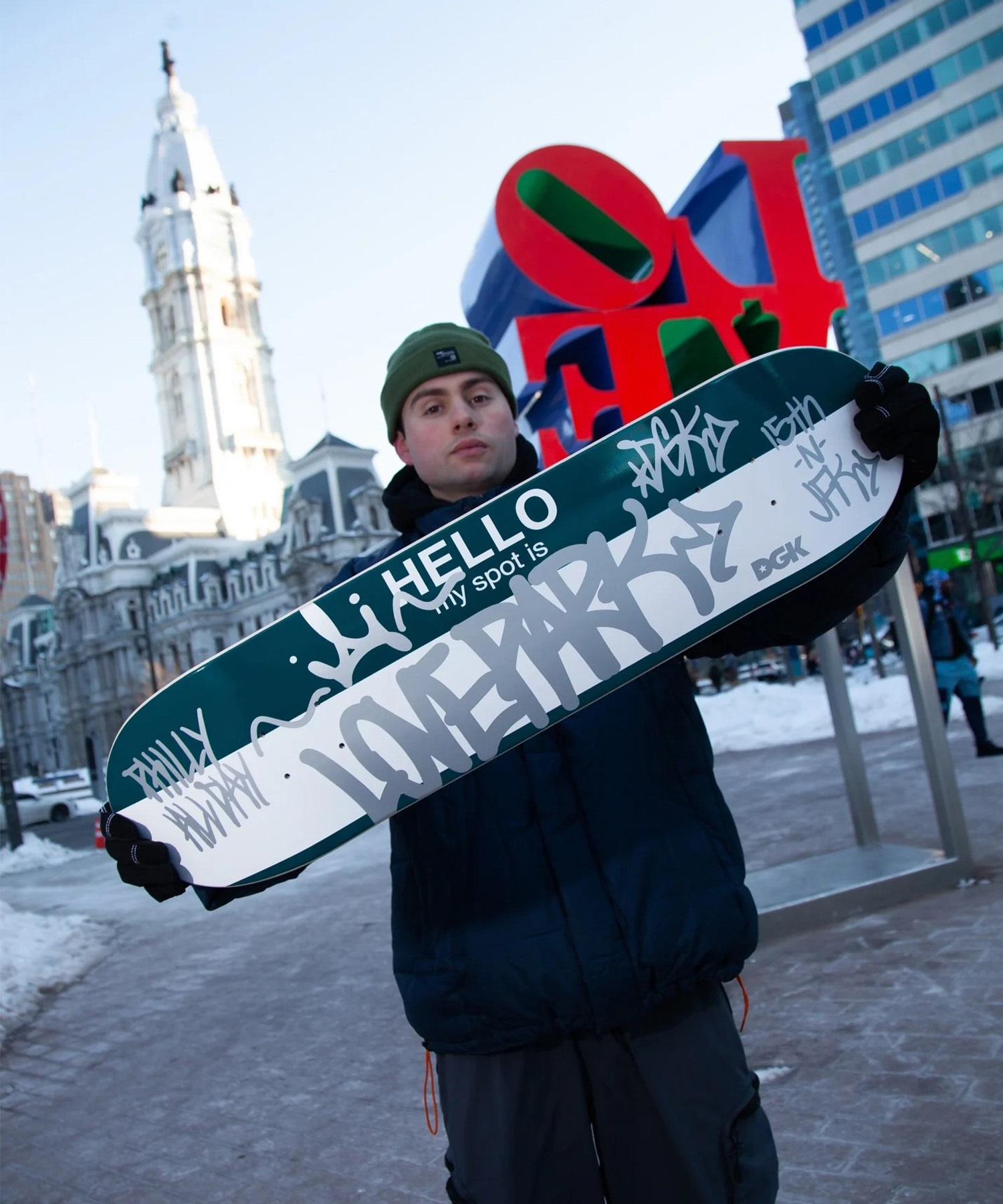 DGK ディージーケー スケートボード デッキ 7.75inch HELLO LOVE PARK