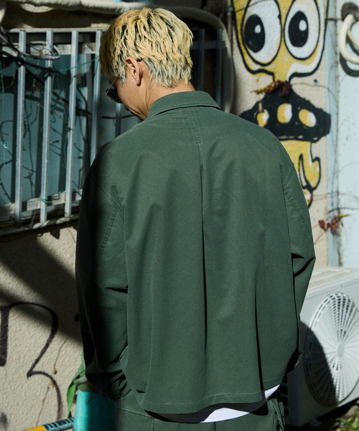 DEAR LAUREL ディアローレル ジャケット メンズ DOT DOBBY WORK JACKET DL26S-0102(BLK-M)