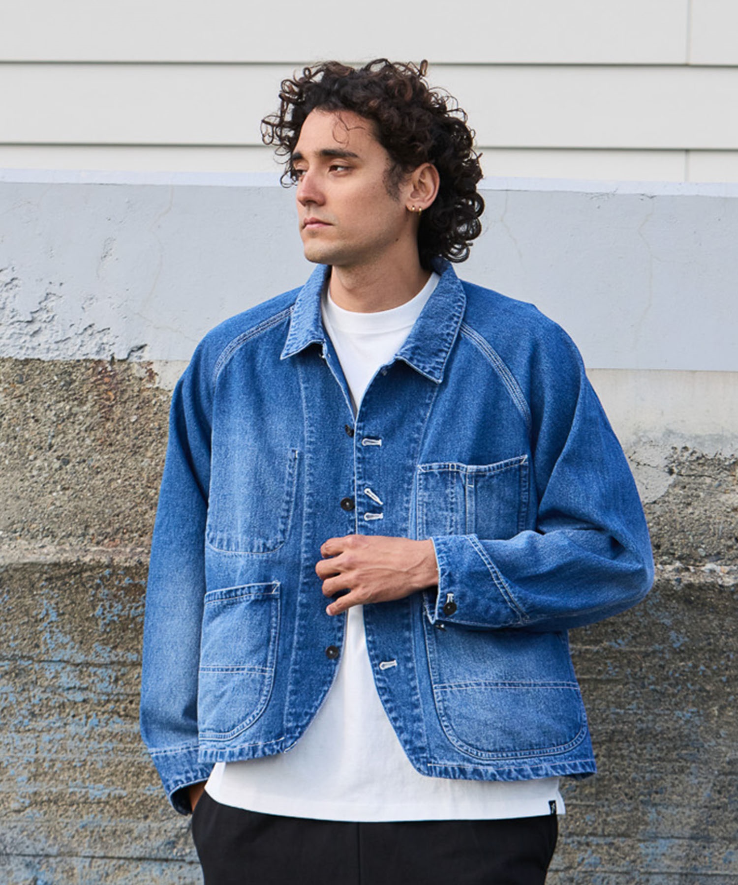 DEAR LAUREL ディアローレル アウター メンズ ジャケット カバーオール DL26S-0101(BLU-M)