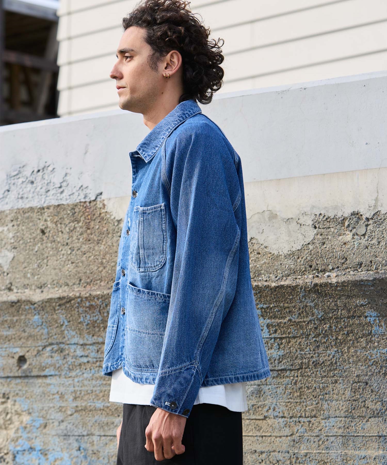 DEAR LAUREL ディアローレル アウター メンズ ジャケット カバーオール DL26S-0101(BLU-M)