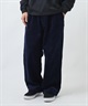 DEAR LAUREL ディアローレル ロングパンツ メンズ ワイドパンツ コーデュロイ テーパード 2タック DL26F-3105(BLK-M)