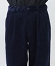 DEAR LAUREL ディアローレル ロングパンツ メンズ ワイドパンツ コーデュロイ テーパード 2タック DL26F-3105(BLK-M)