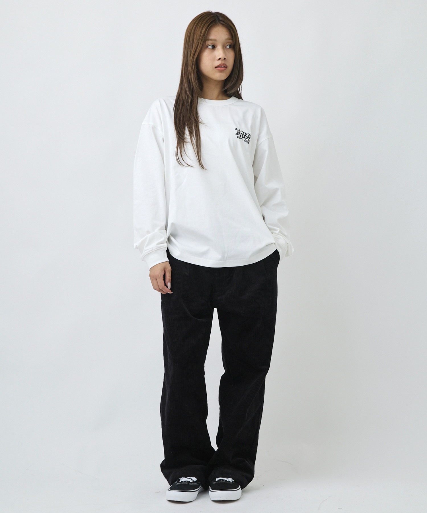 DEAR LAUREL ディアローレル ロングパンツ メンズ ワイドパンツ コーデュロイ テーパード 2タック DL26F-3105(BLK-M)